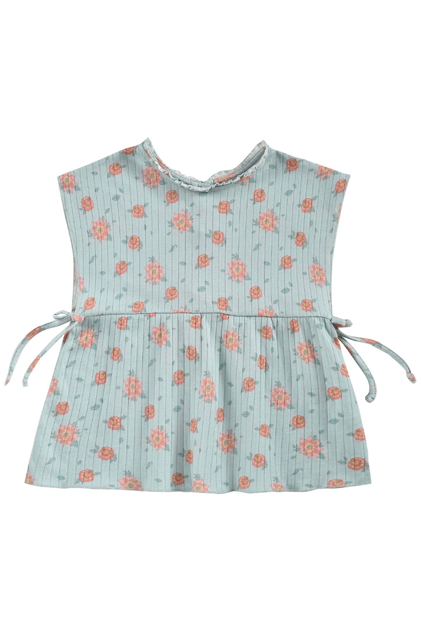 TOP ANGIKA VINTAGE BLUE FLOWERS 1