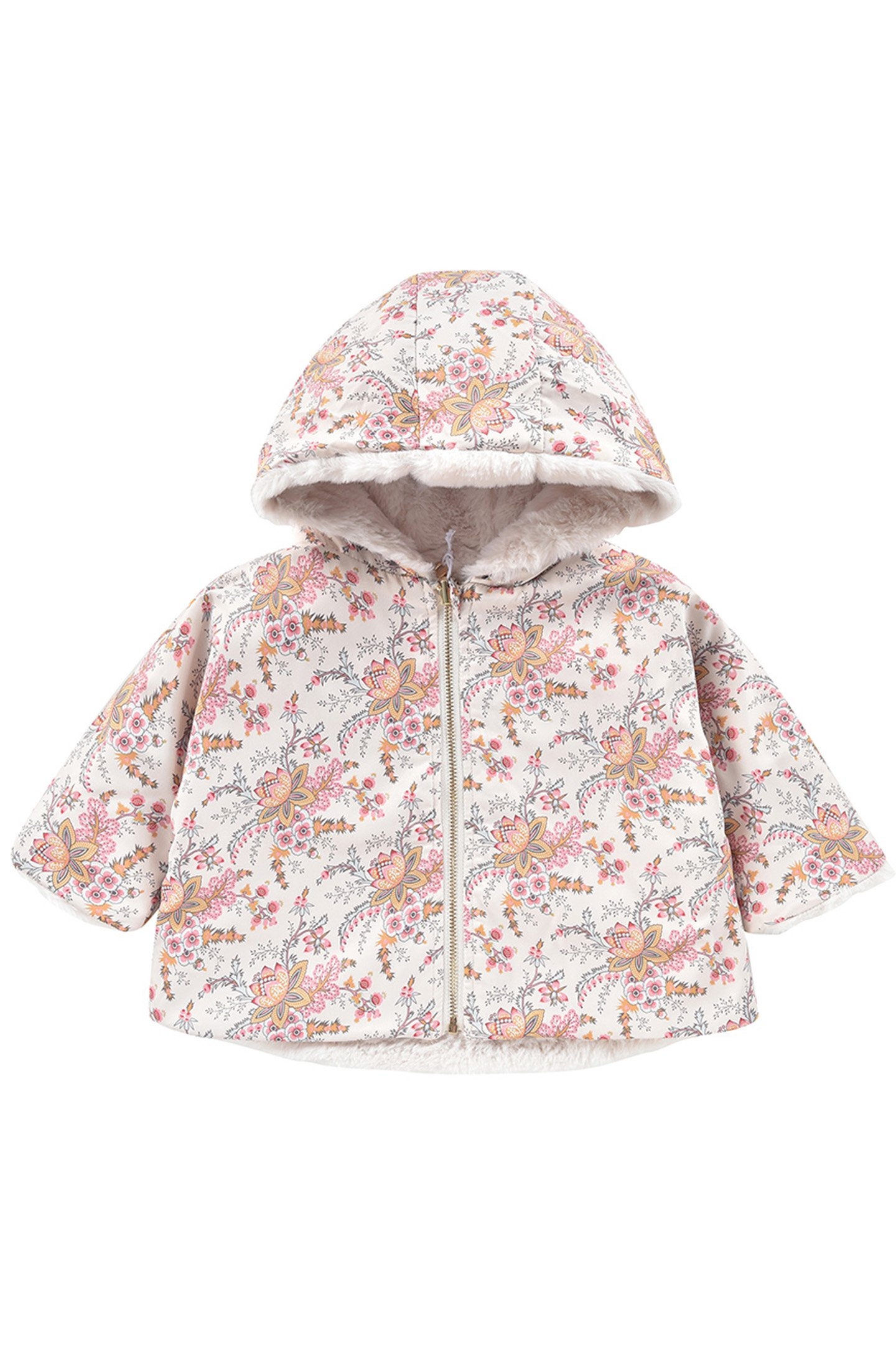 REVERSIBLE COAT FELVET CREAM 4