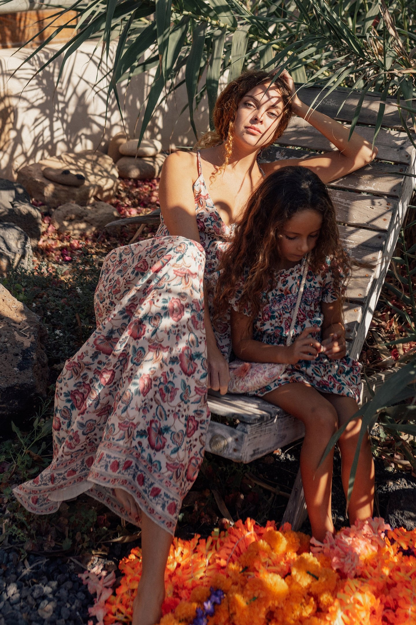 DRESS ARYA CREAM INDIAN FLOWERS 5