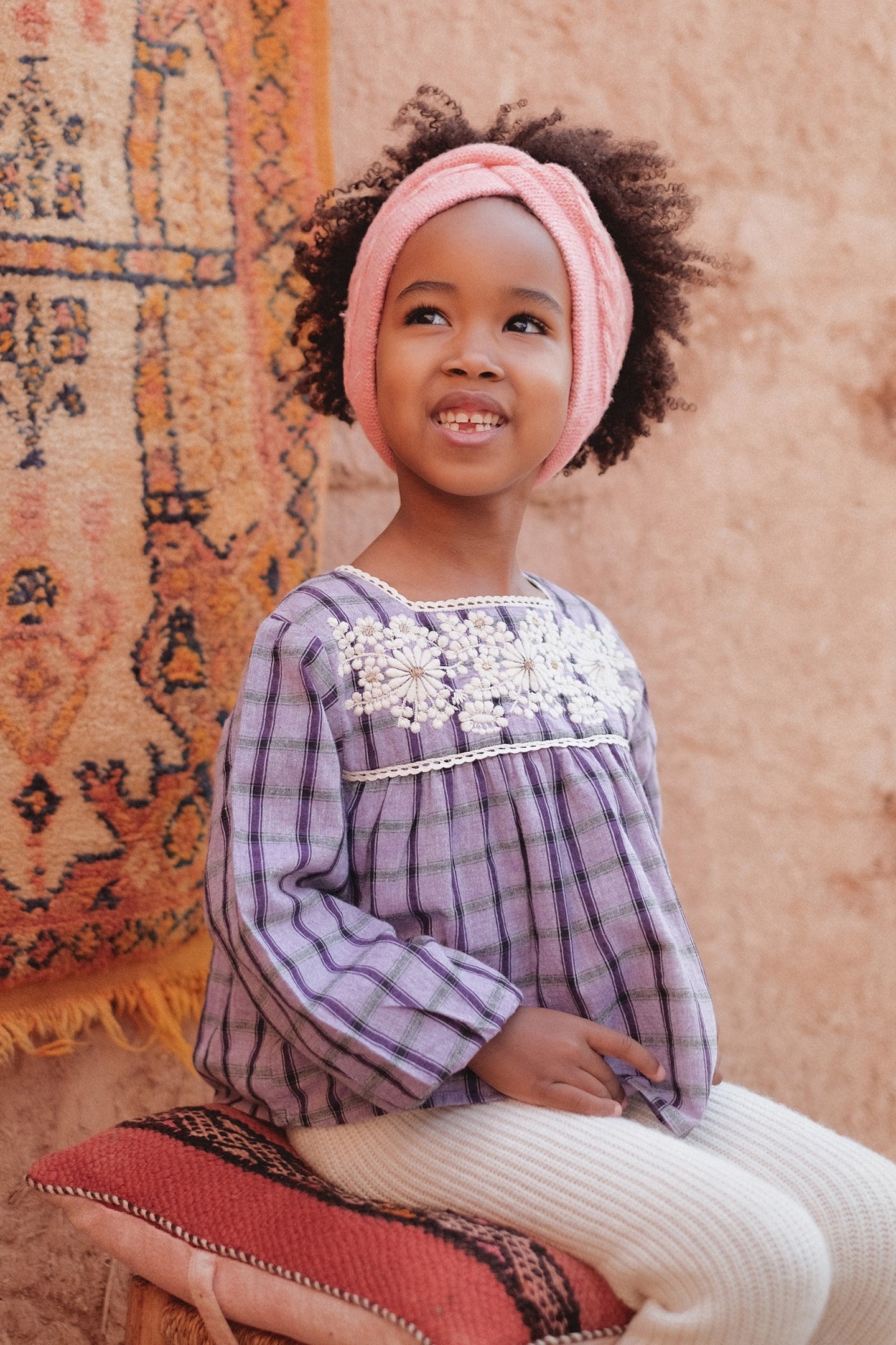 BLOUSE CARMILA PURPLE CHECKS 3