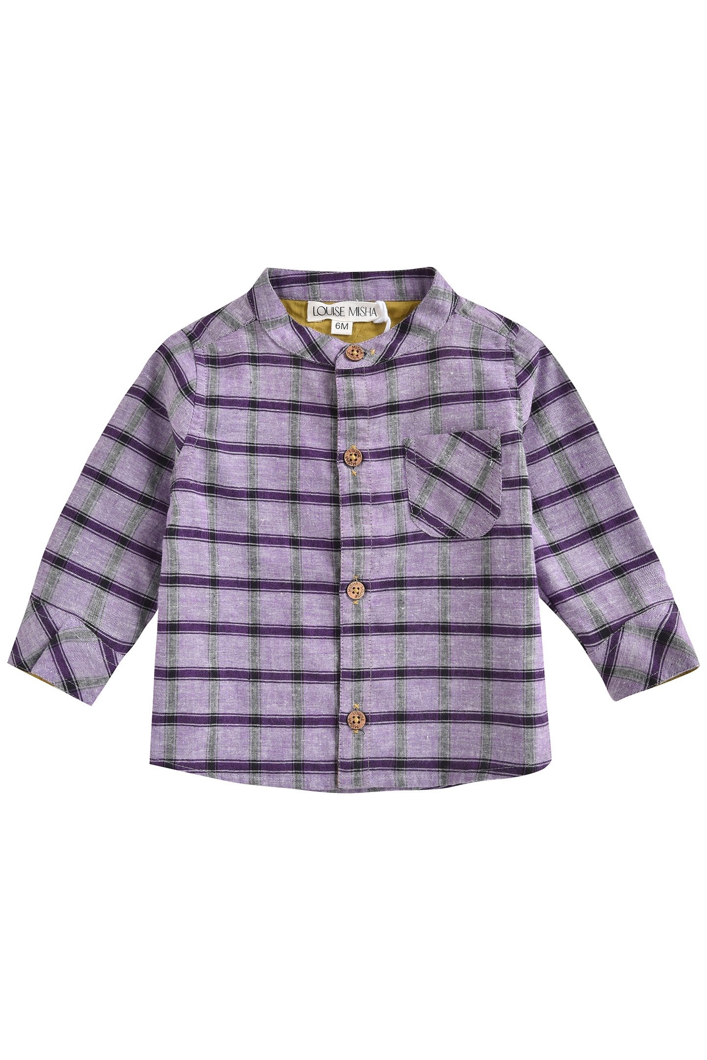 SHIRT AKIR PURPLE CHECKS 1