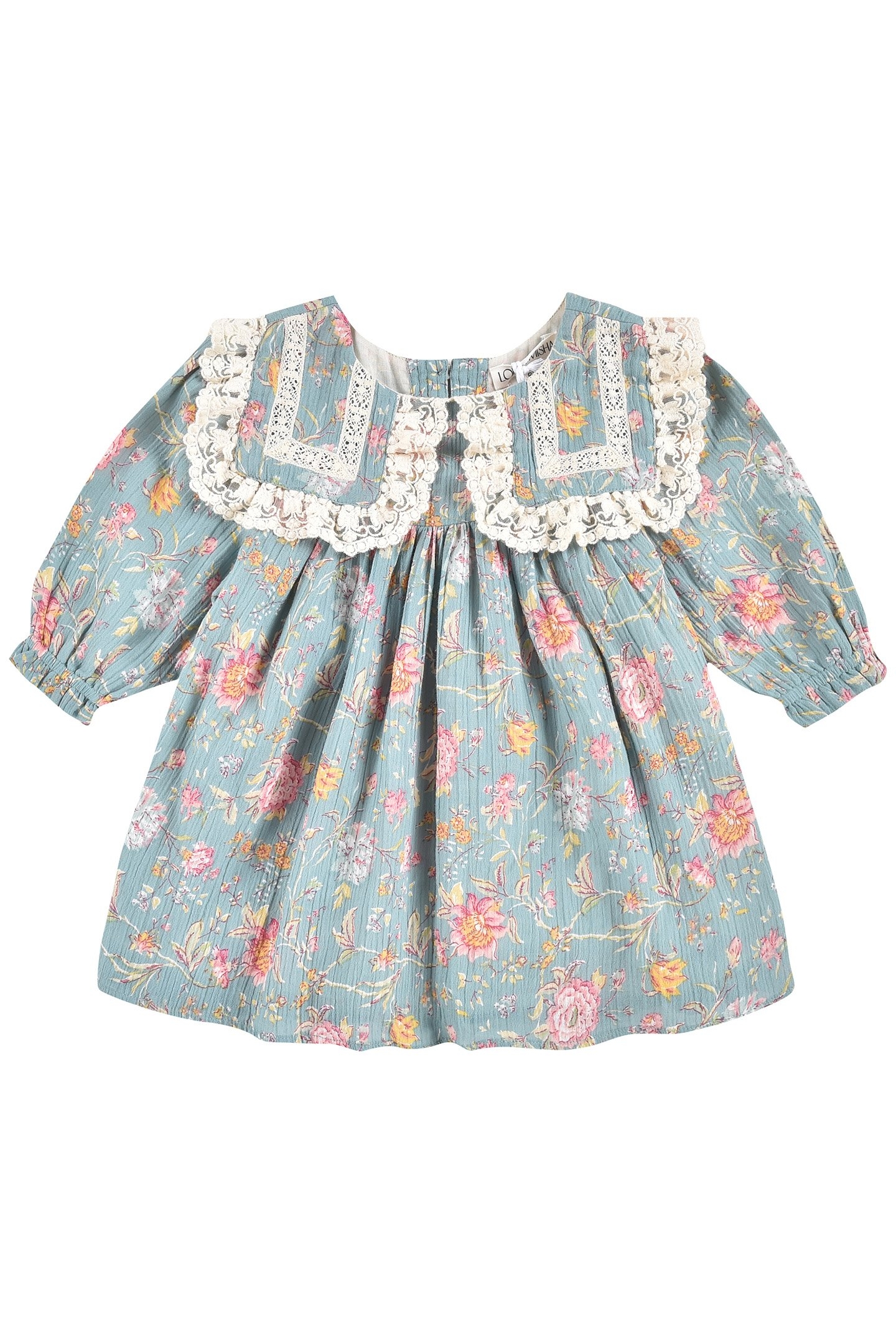 DRESS ARINOLA BLUE ROSA DAMASCENA 1