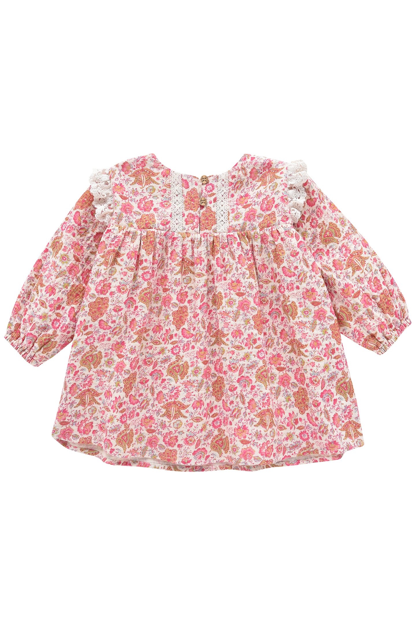 DRESS ARINOLA CREAM FLOWER FIELDS 2