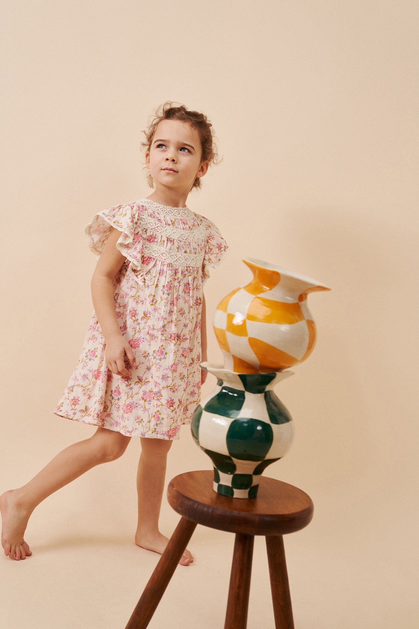 DRESS PSONIA CREAM BUCOLIA FIELDS 3