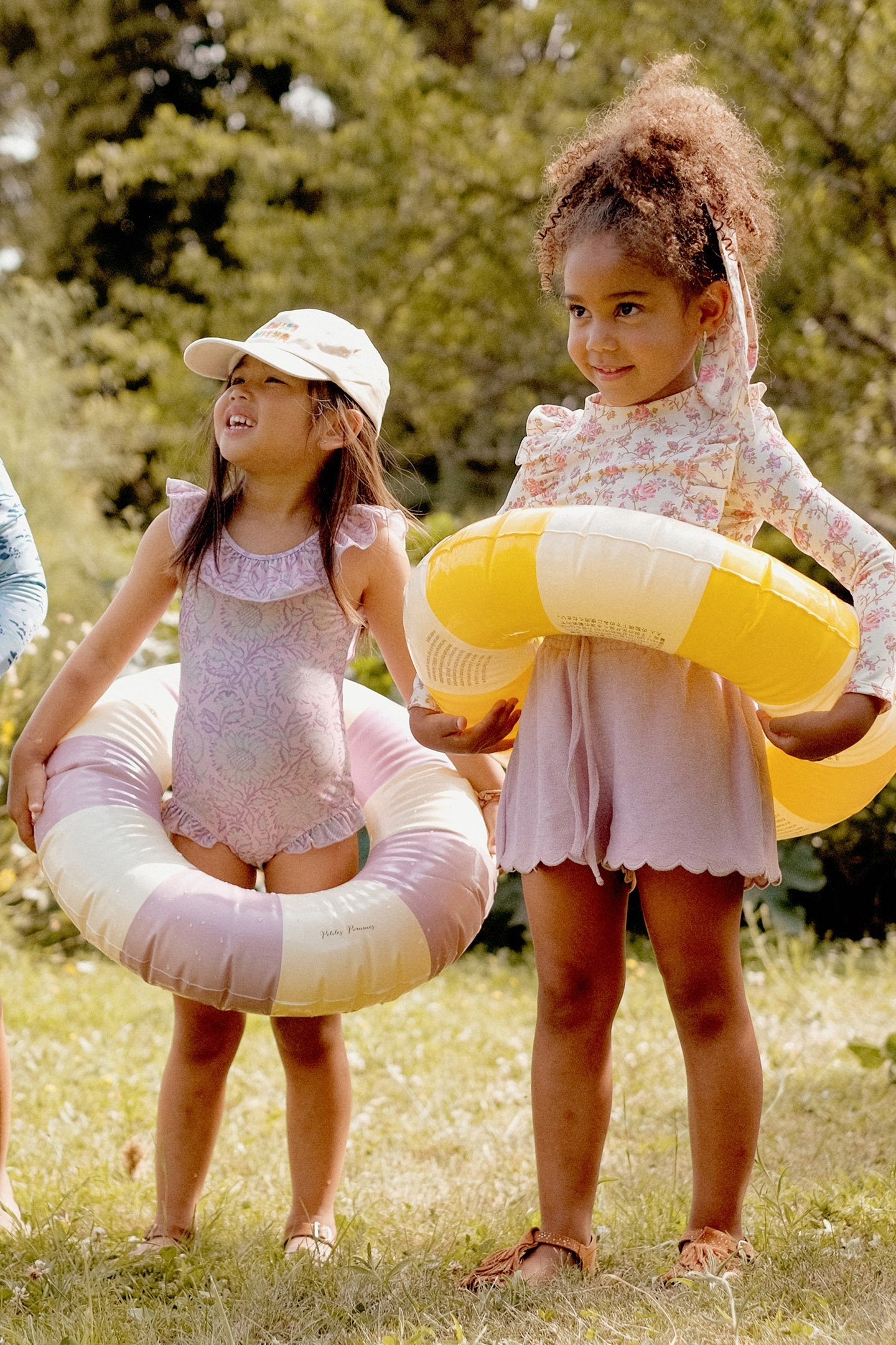 BATHING SUIT ANDREA PINK DAISY GARDEN 4