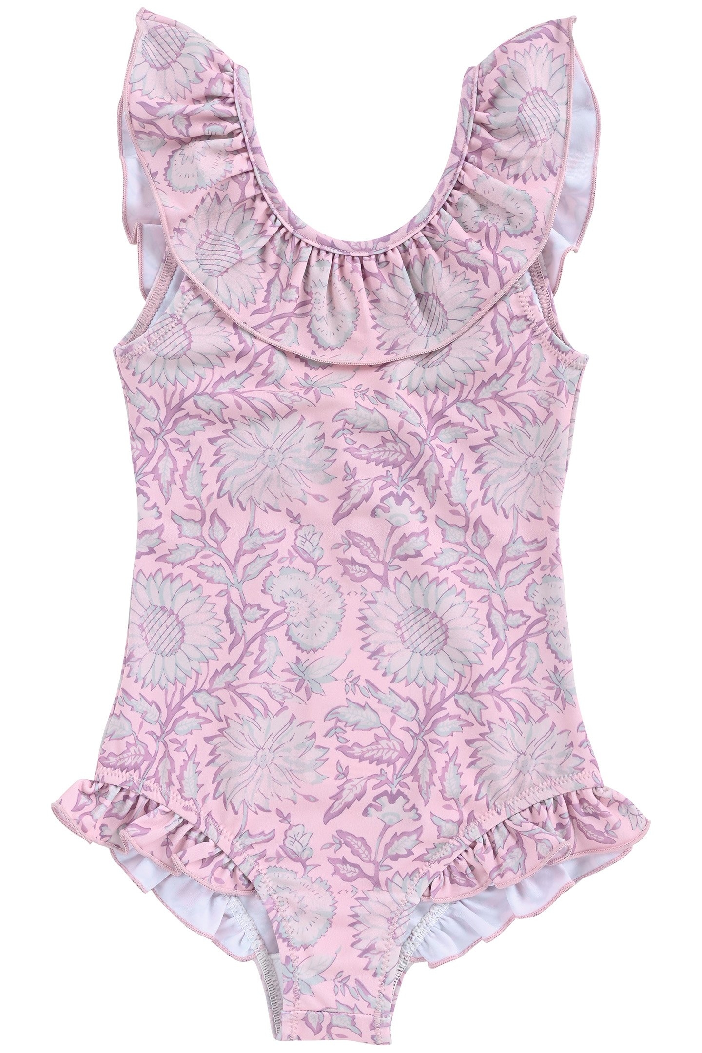 BATHING SUIT ANDREA PINK DAISY GARDEN 5