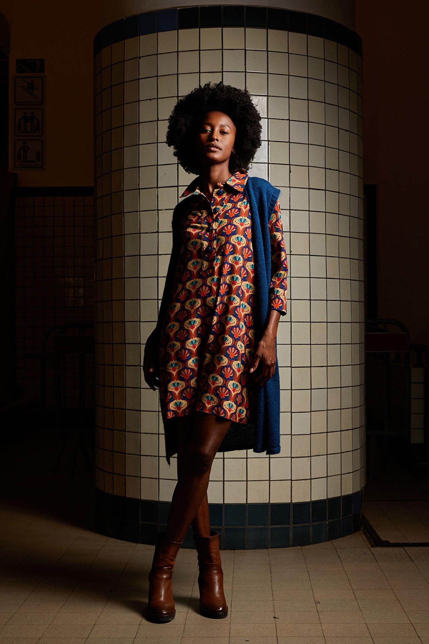 MULTI FANTASY DRESS 3/4 SLEEVES 5