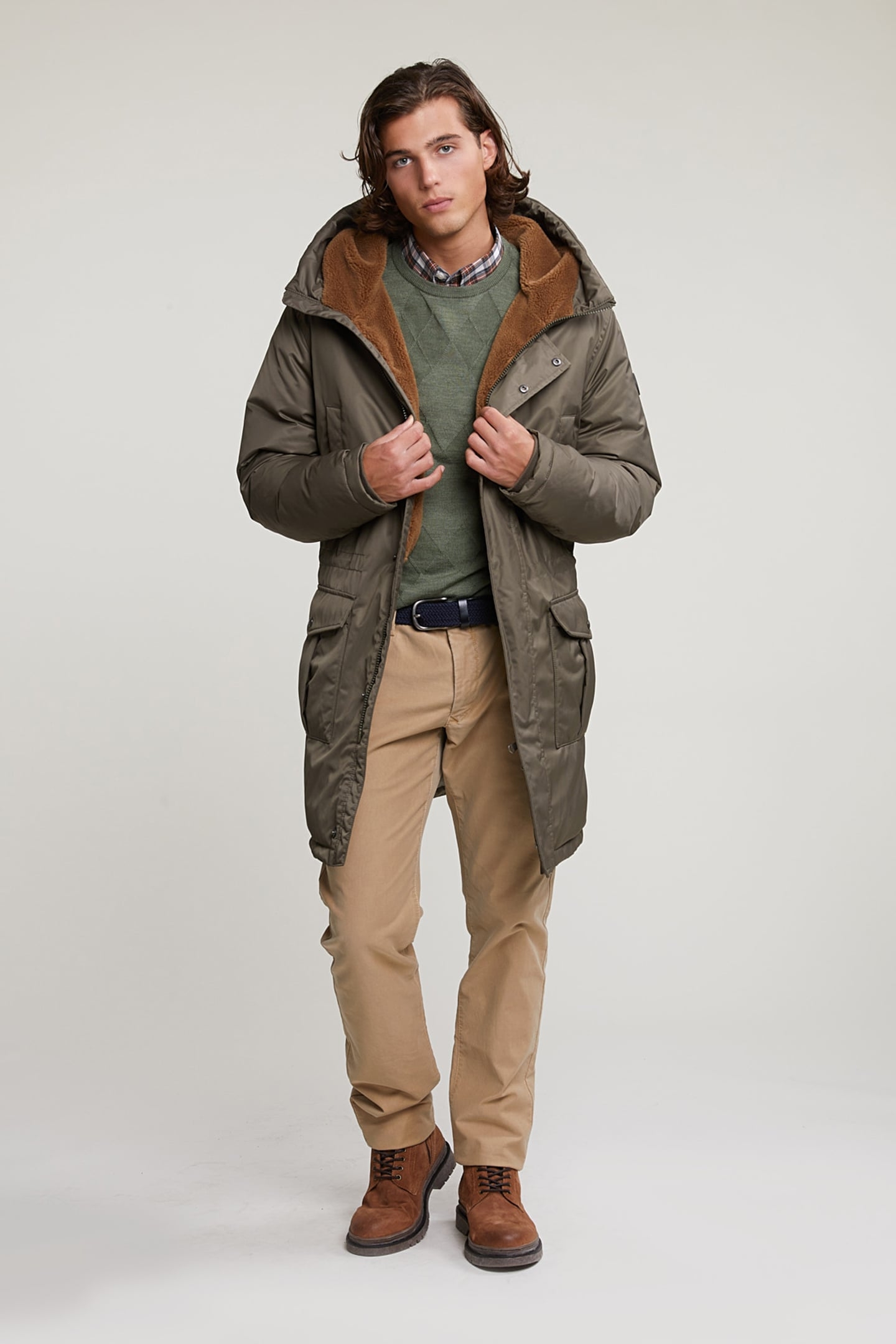 CUSTOM FIT MERINO CREW NECK SWEATER FYNBOSS MIX 4