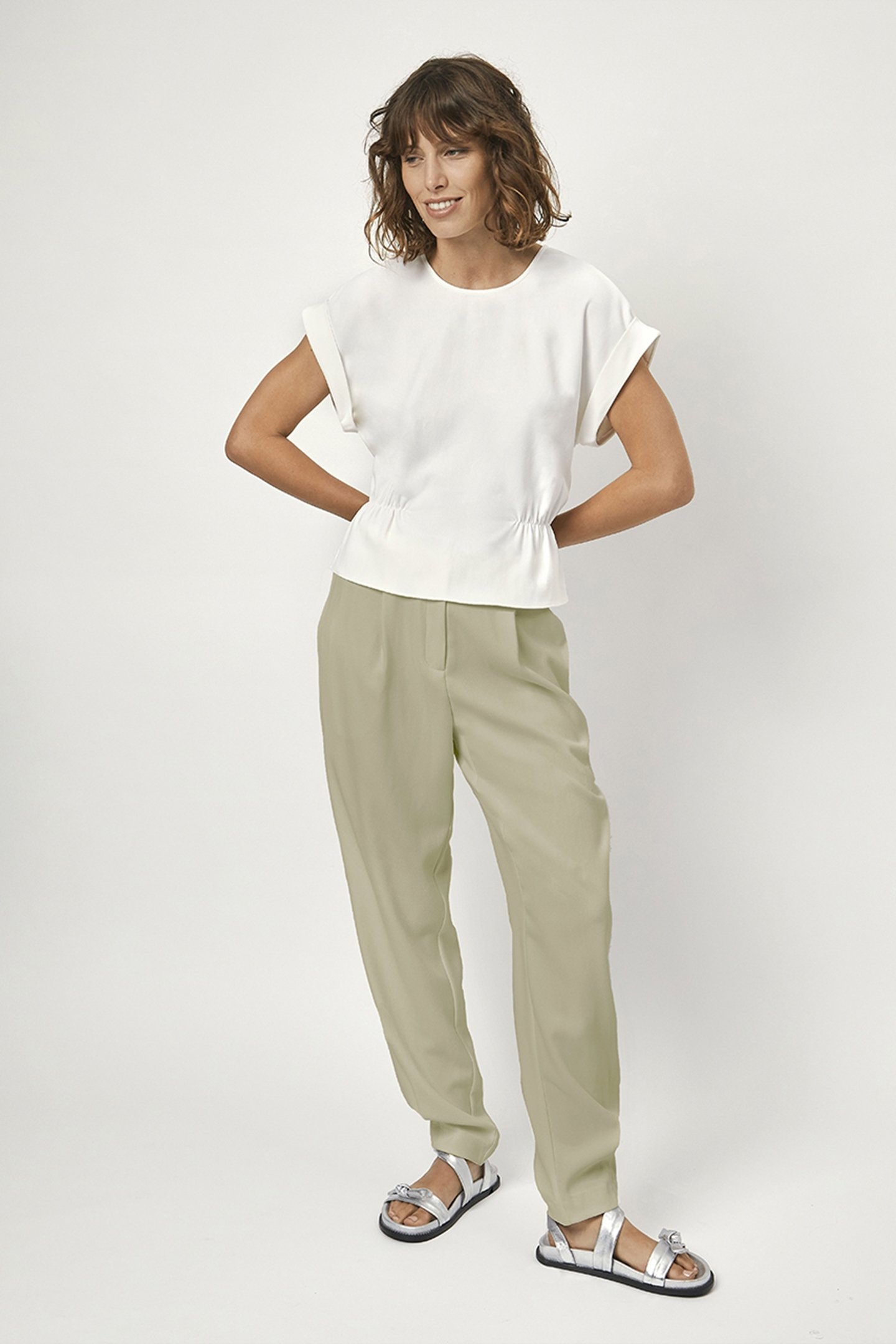 MIMOU CONSTRUCTED PANTS SWAMP GREEN 1