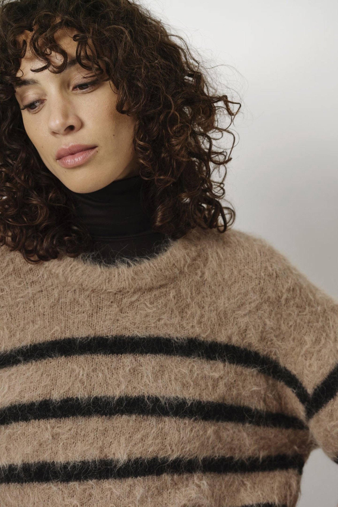 ADDAX STRIPE SWEATER HAZELNUT HAZE 4