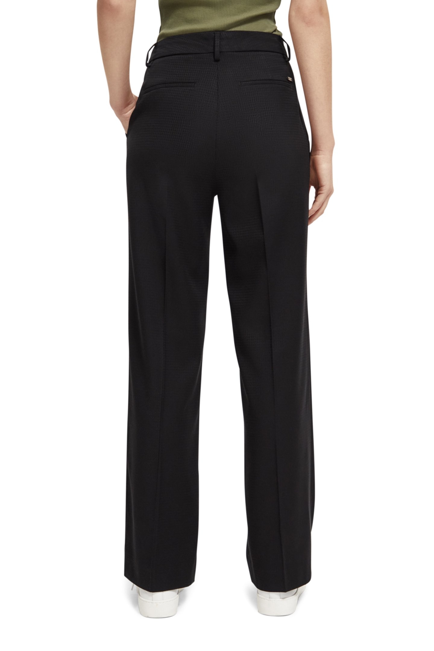 EDIE - HIGH RISE WIDE LEG TROUSERS BLACK 2
