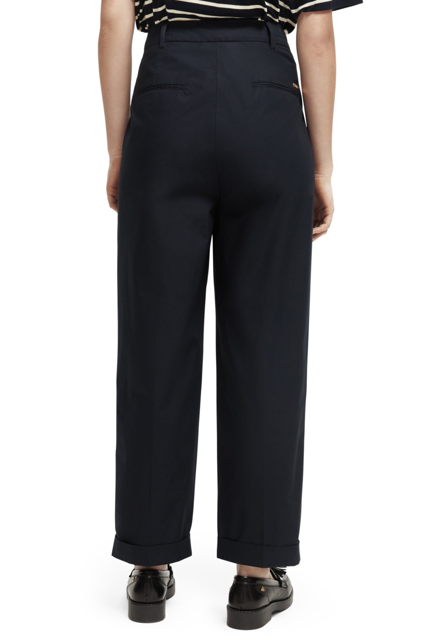 MILA - HIGH RISE TAPERED PLEATED CHINO NIGHT 2