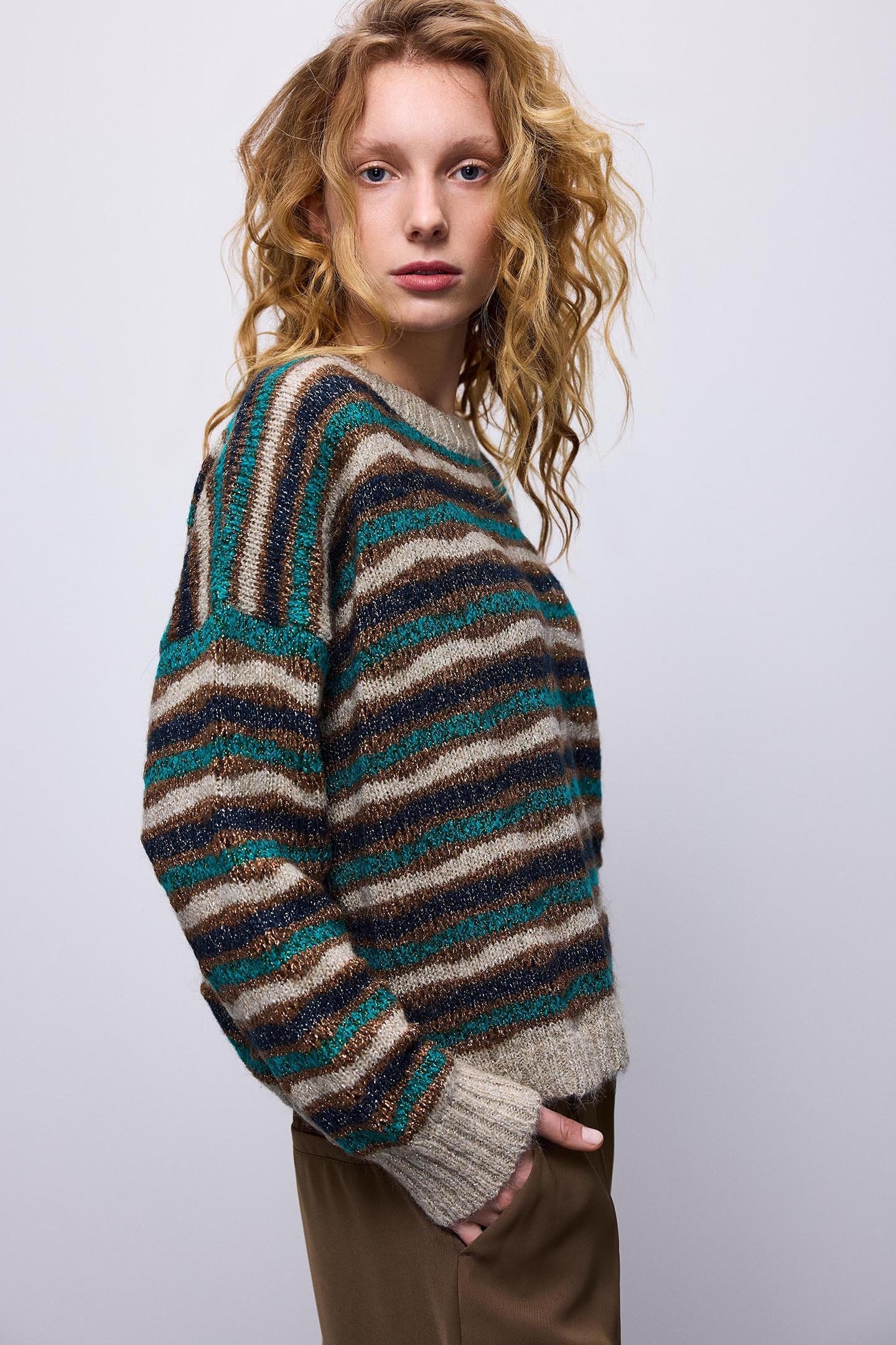 SWEATER MULTI COLOUR ALPACA LUREX KNIT MULTICOLOUR 4