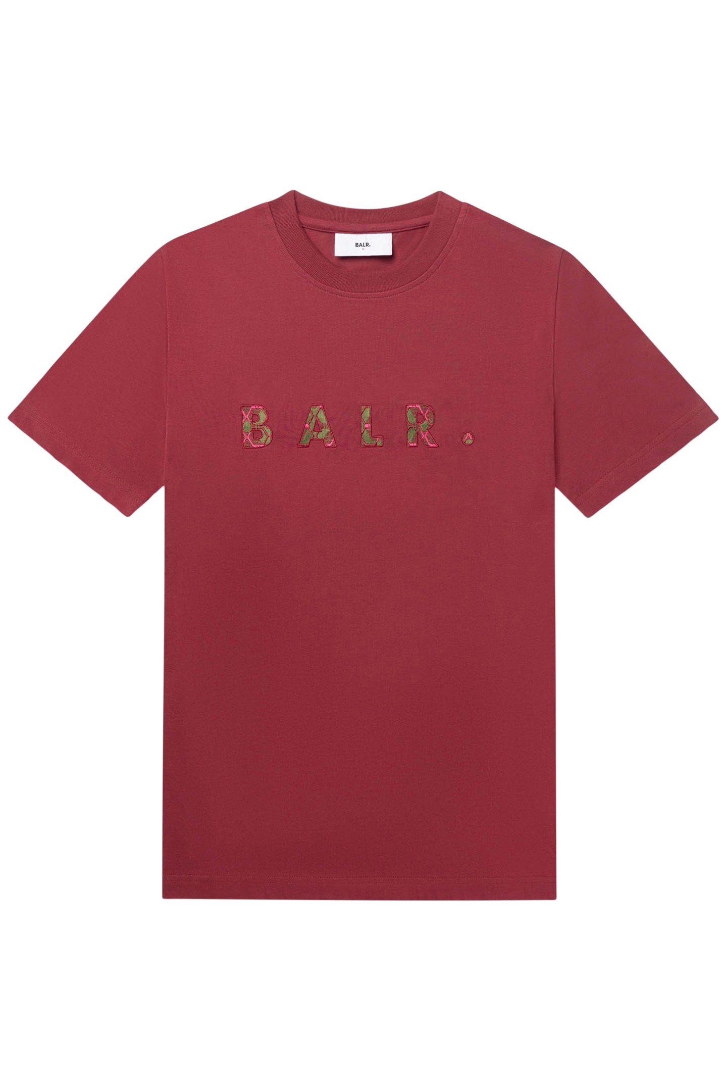 BALR. MONOGRAM EMBRO REGULAR FIT T-SHIRT TIBETIAN RED 3