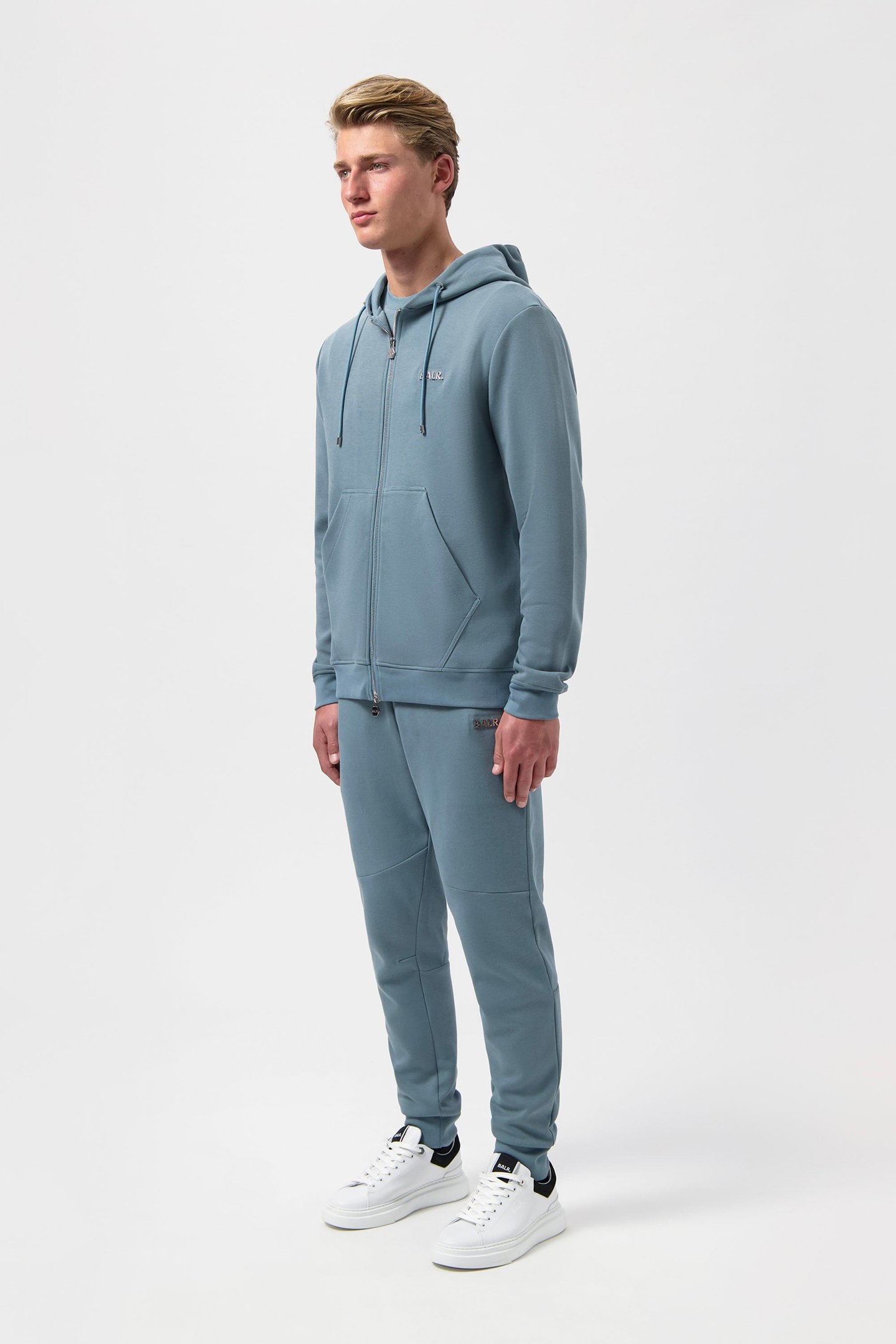 Q-SERIES REGULAR FIT ZIP THROUGH HOODIE GOBLIN BLUE 5