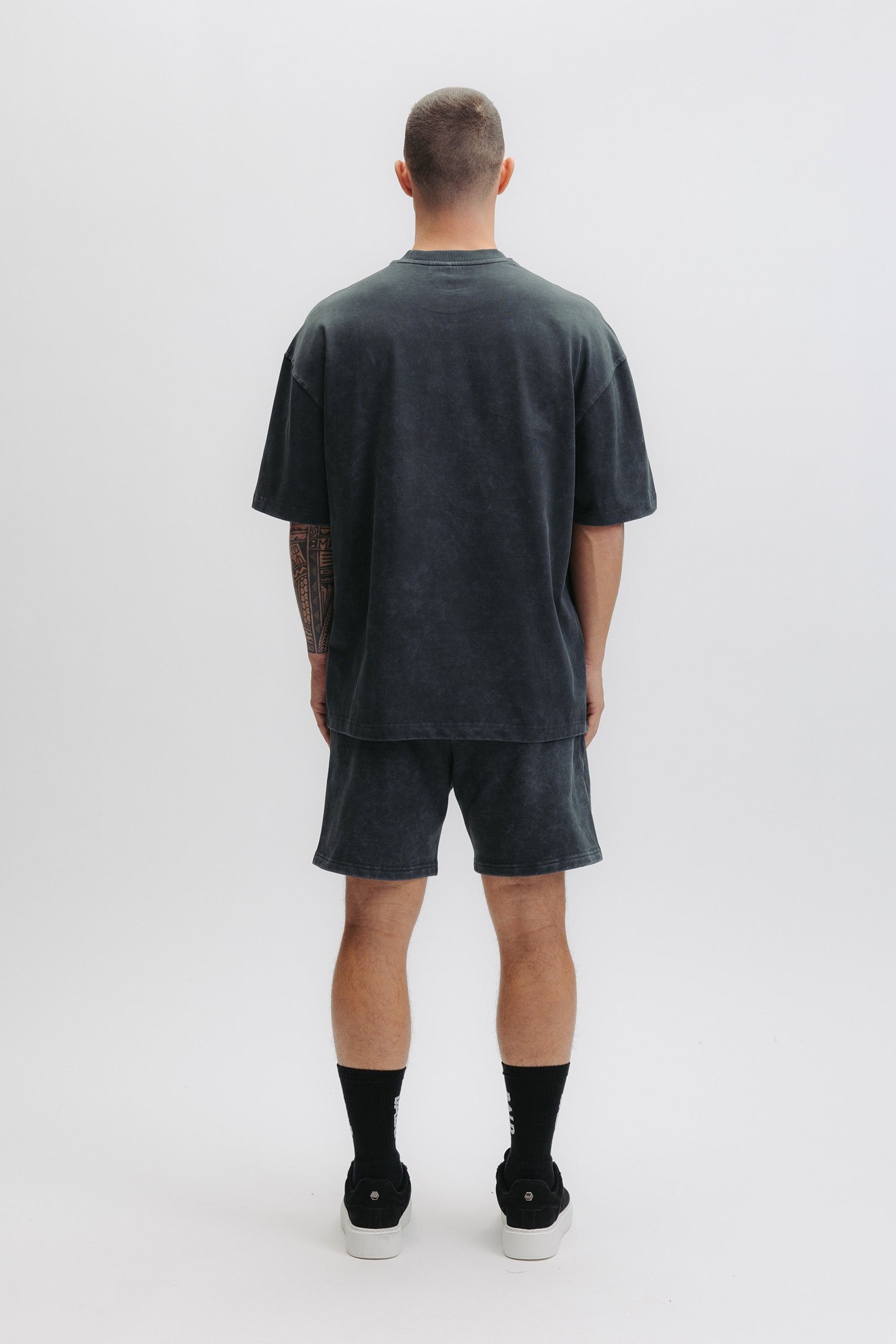 URBAN WASHED BOX T-SHIRT VOLCANIC GREY 2