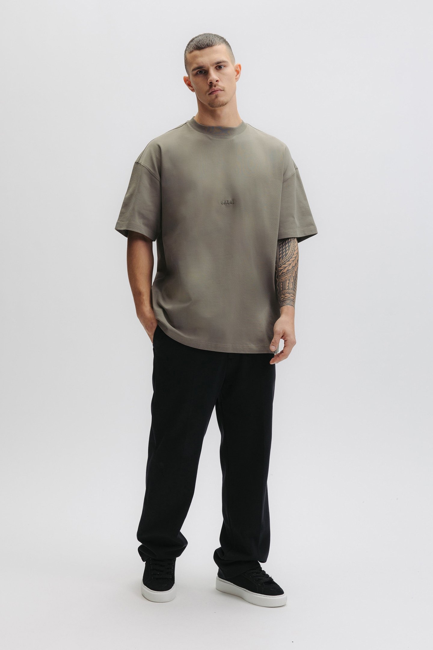 LOGO BOX T-SHIRT SMOKEY GREEN 6