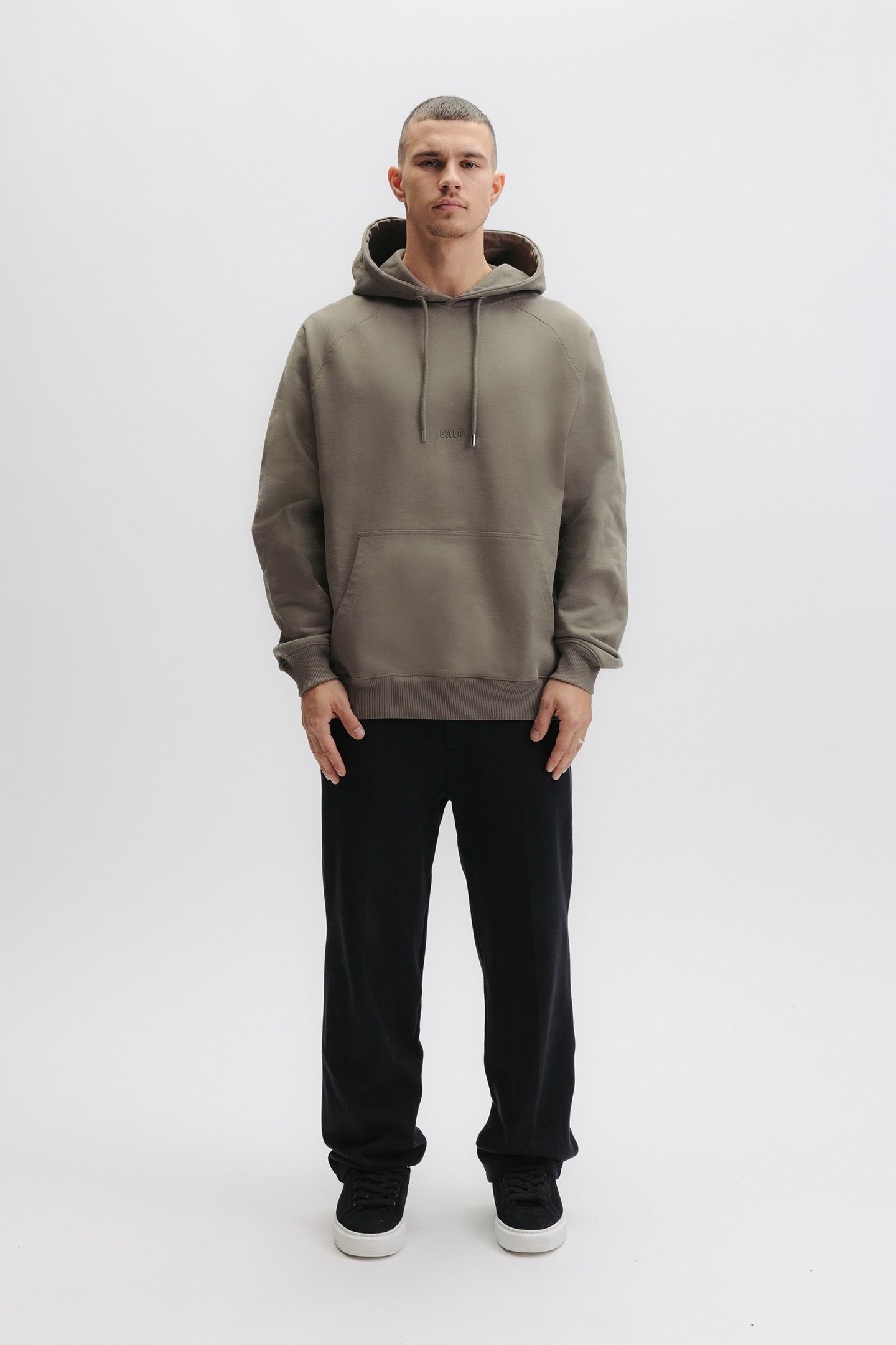 LOGO HOODIE SMOKEY GREEN 1