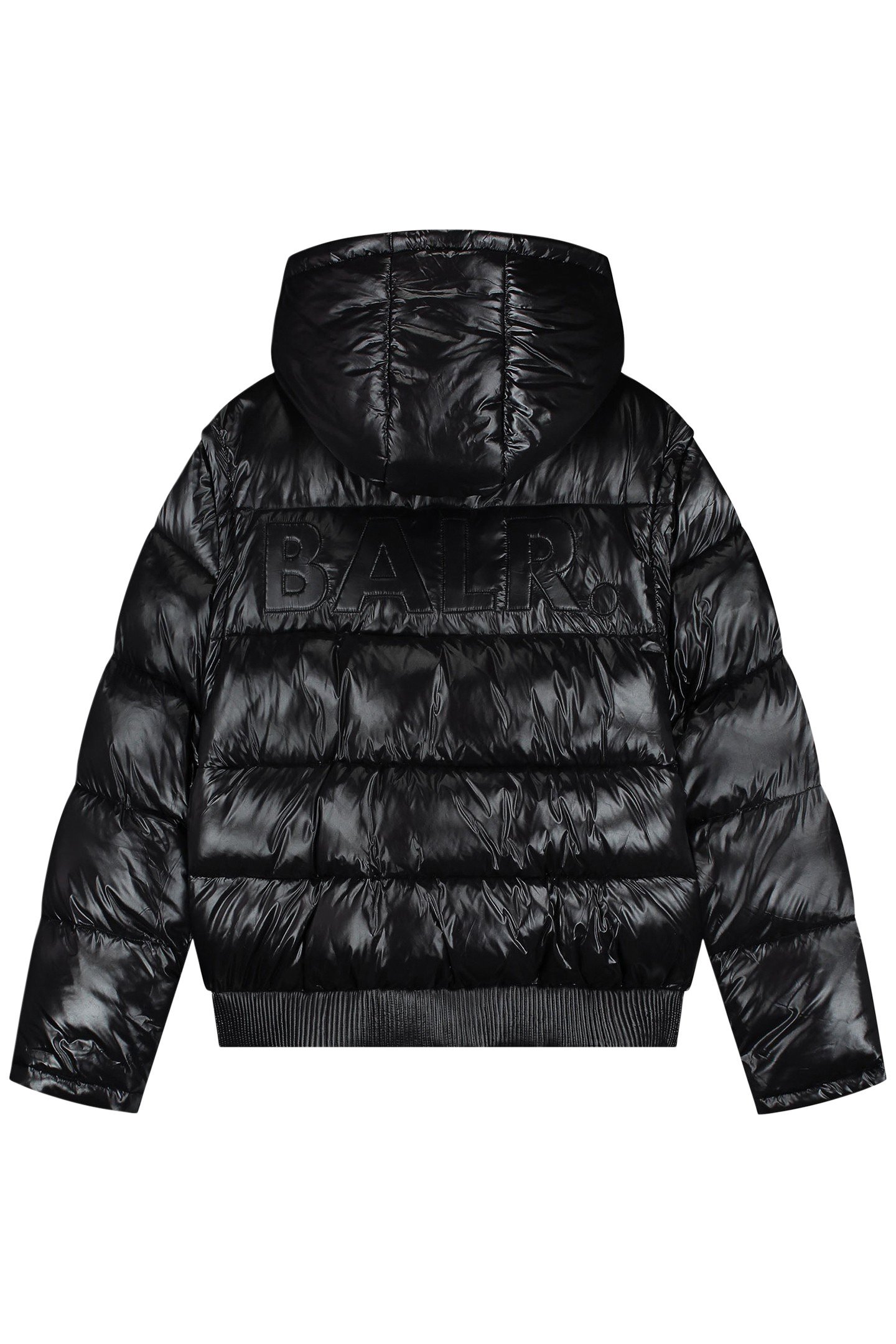 LEO PUFFER JACKET JET BLACK 4