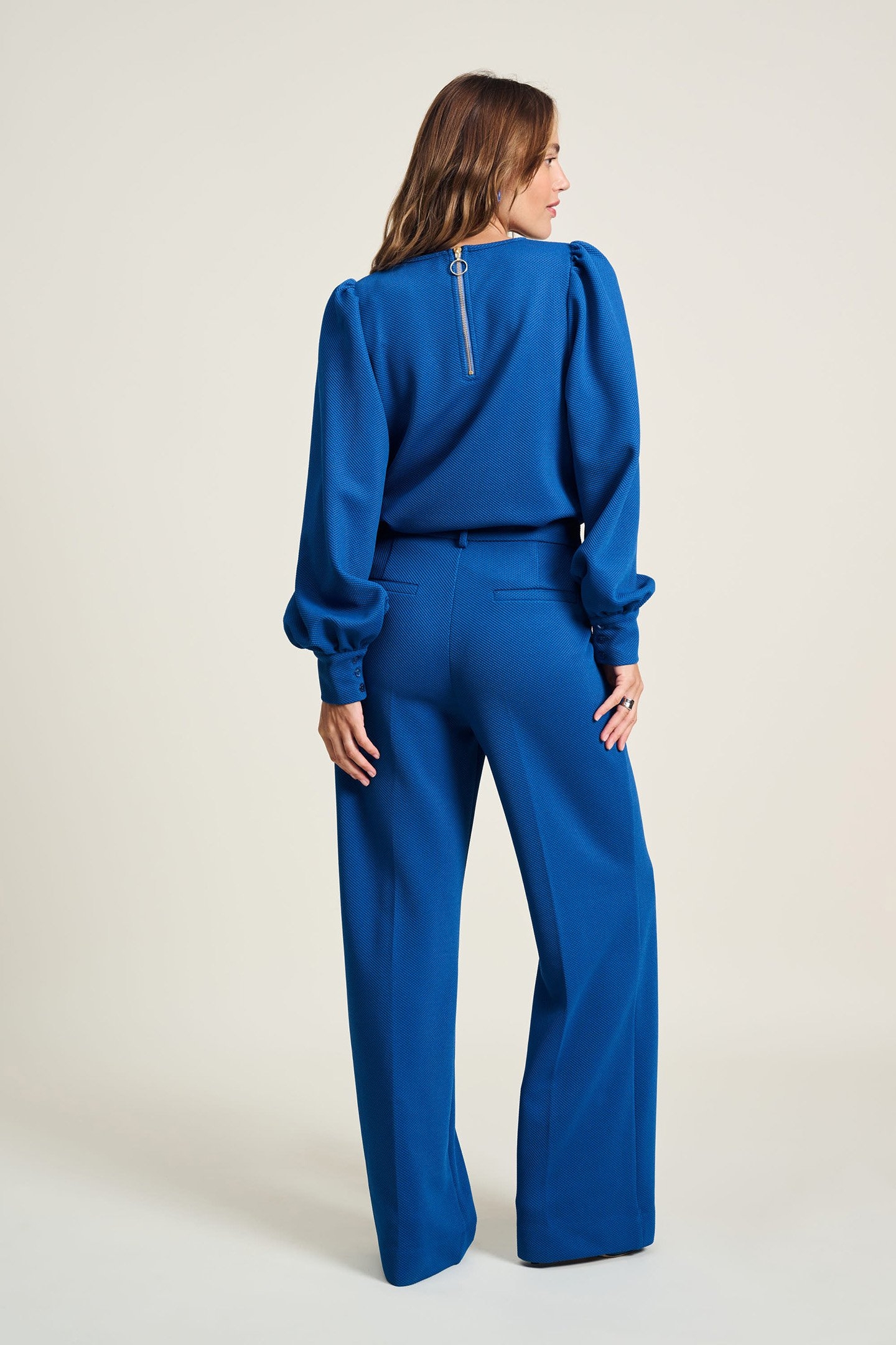 PANTS - WIDE LEG MID BLUE 2