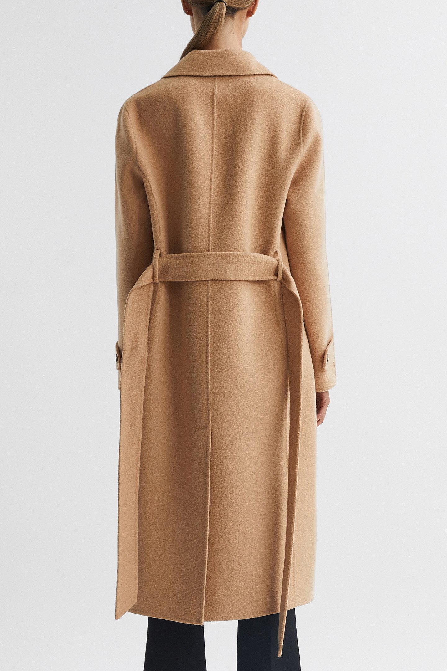 BROOKS-BLINDSEAM BELTED C CAMEL 2