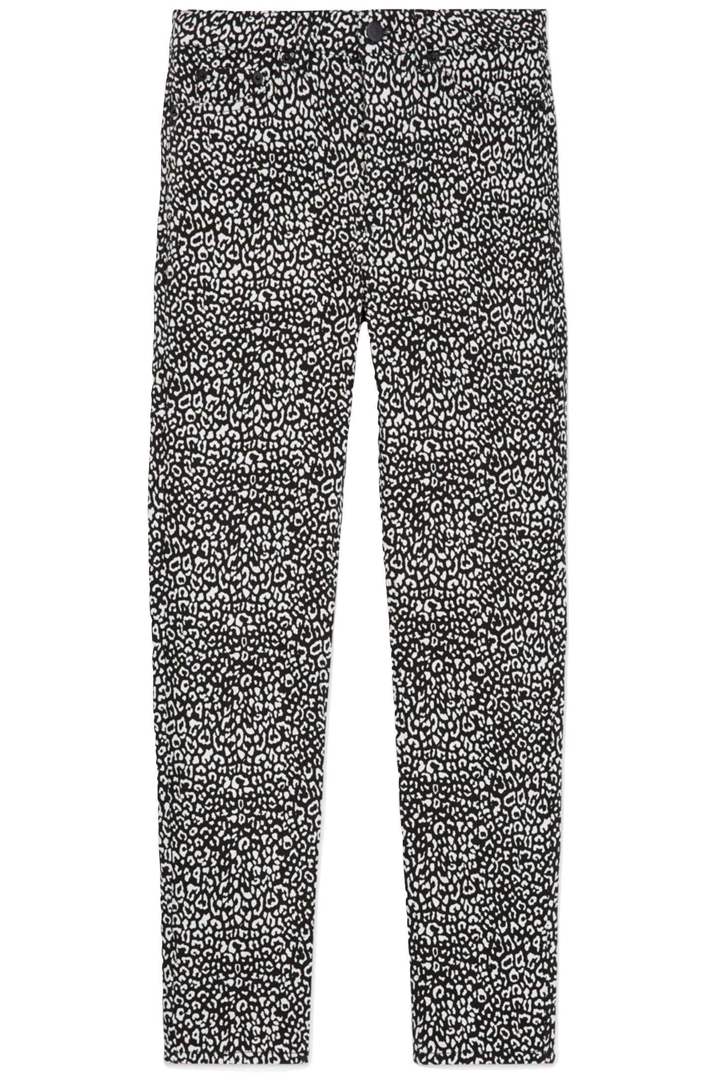 JEAN SLIM PUNK LEOPARD BLACK 5