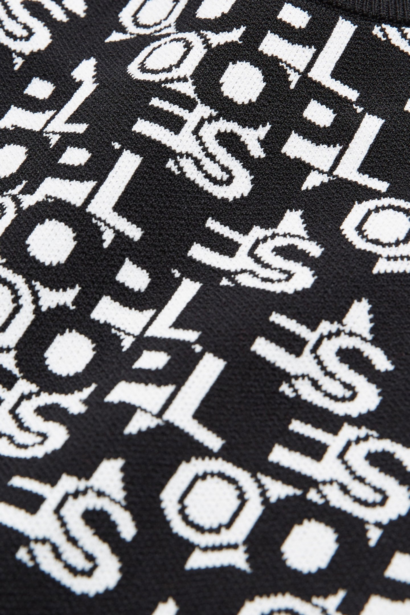 TOP COURT EN JACQUARD ALL OVER LOGO BLACK WHITE 7