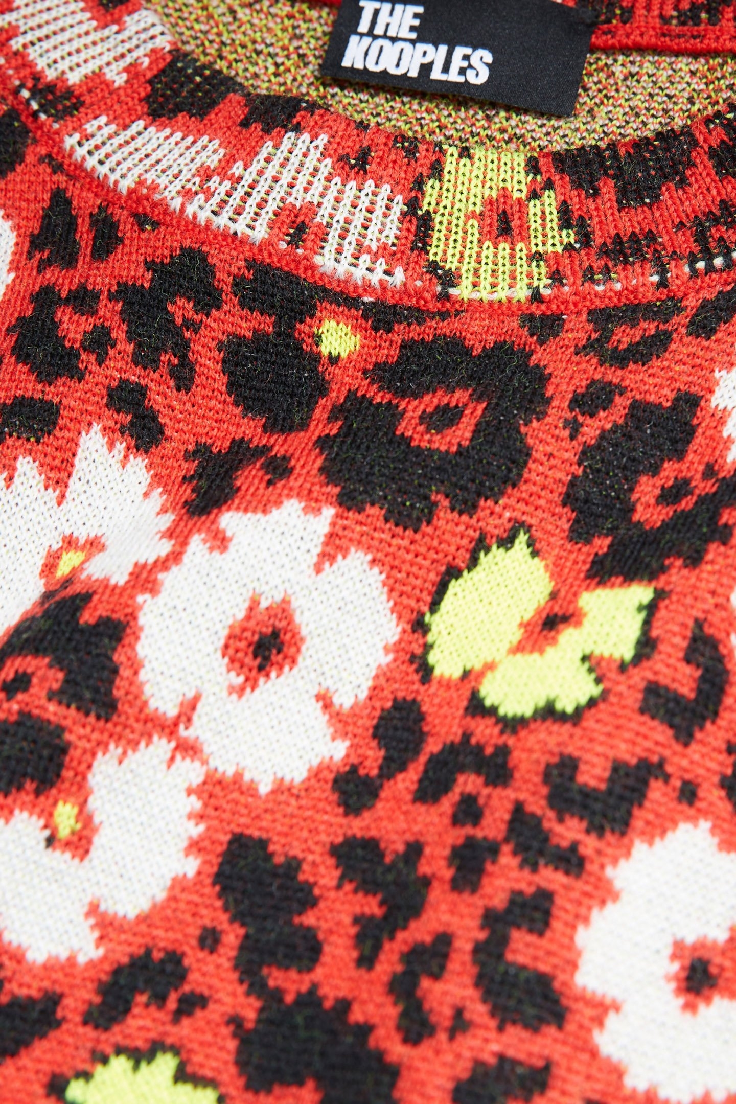 LONG WOOL DRESS IN FLORAL JACQUARD DARK RED 7