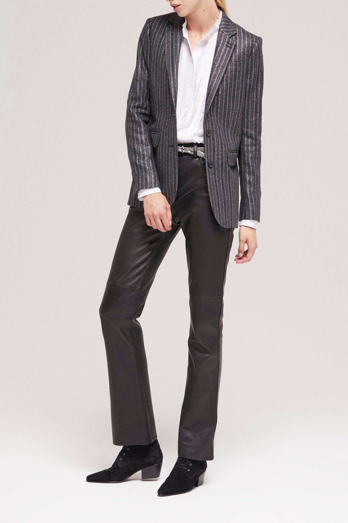 SINGLE CROSSED JACKET BLACK 4