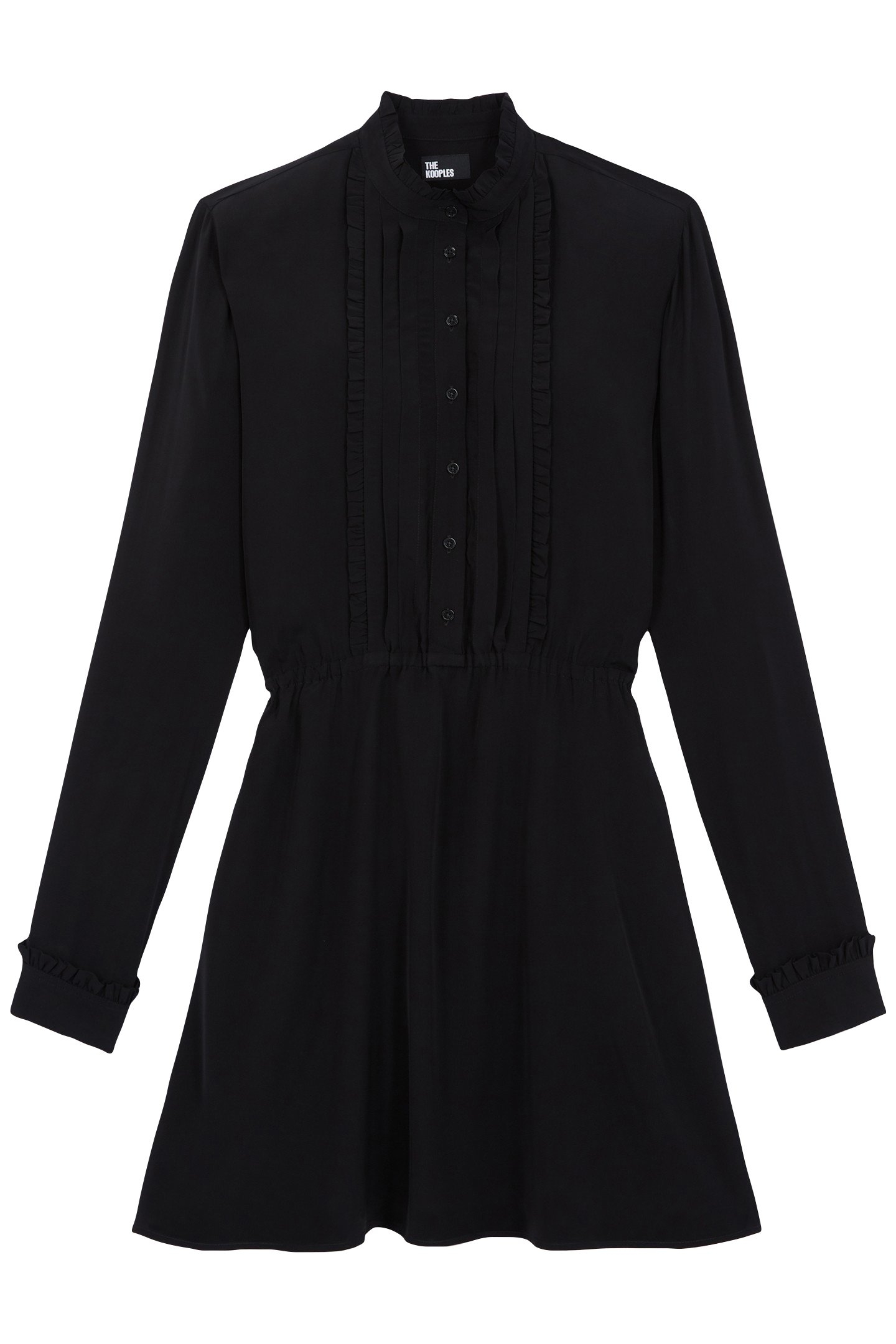 SHORT DRESS WITH LONG SLEEVES BLACK 1