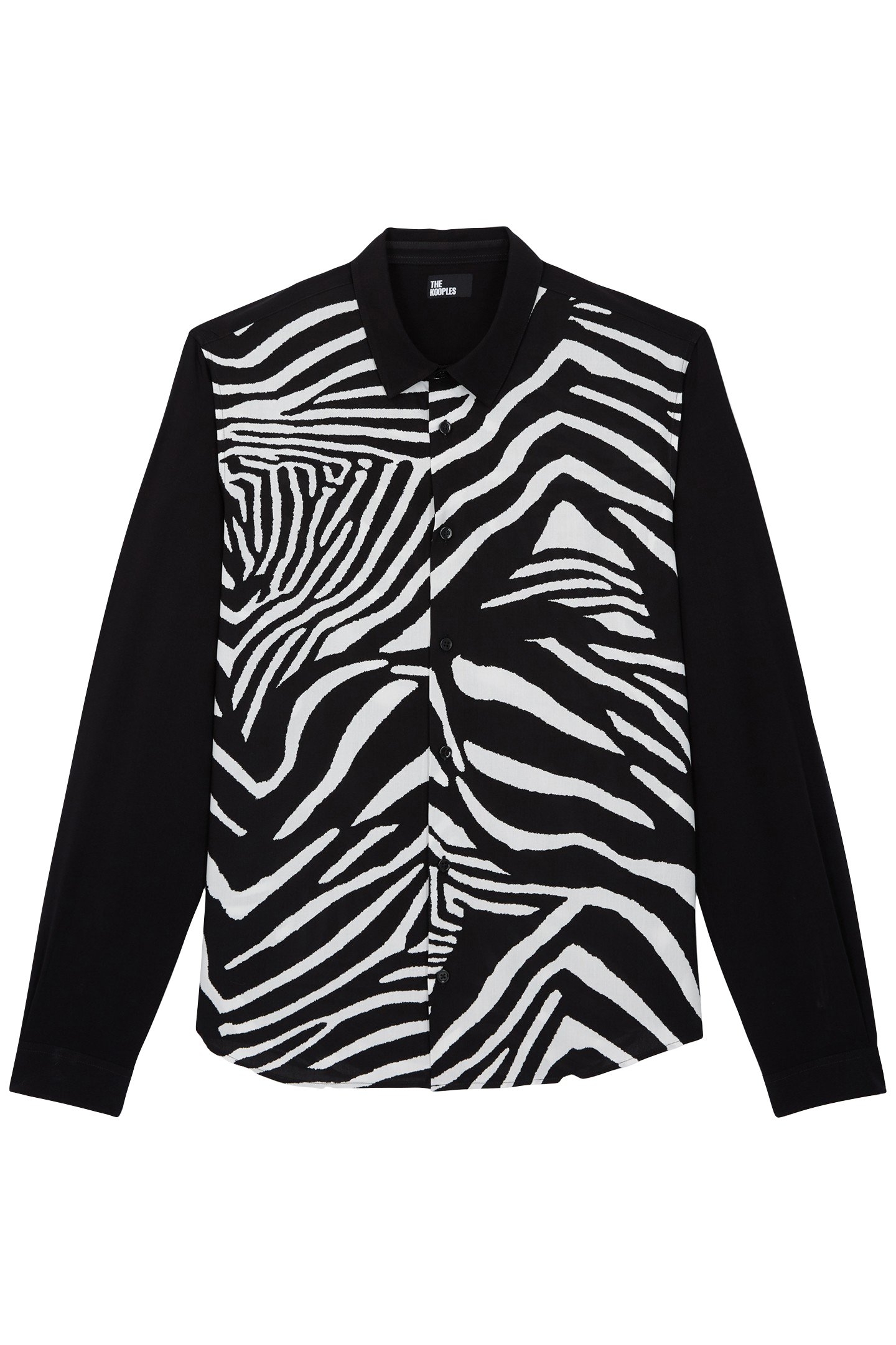 TWO-TONE ZEBRA PRINT CHEMISE BLACK WHITE 3