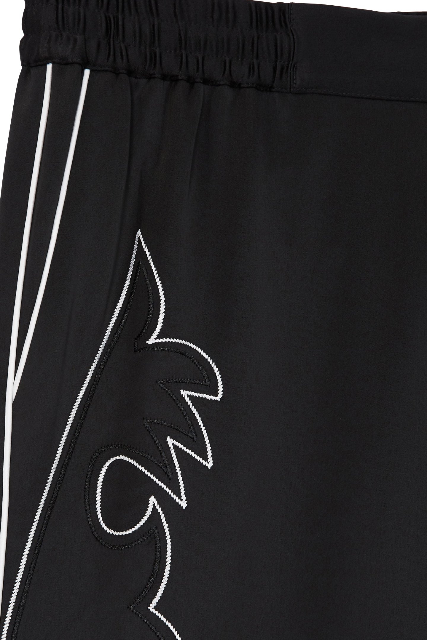 PANTS WITH ELASTICATED WAIST BLACK 6