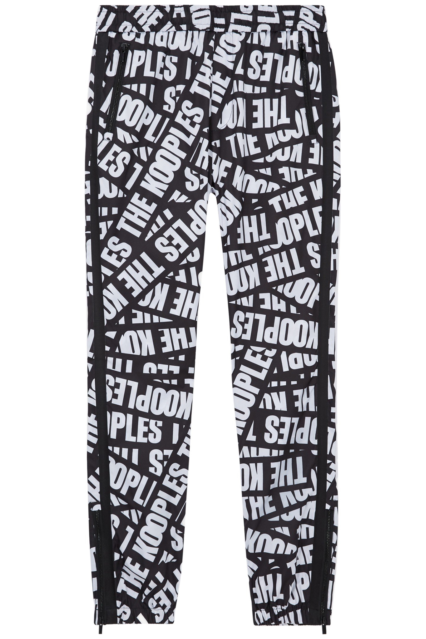JOGPANT TAPE ALLOVER LOGO BLACK/WHITE 1