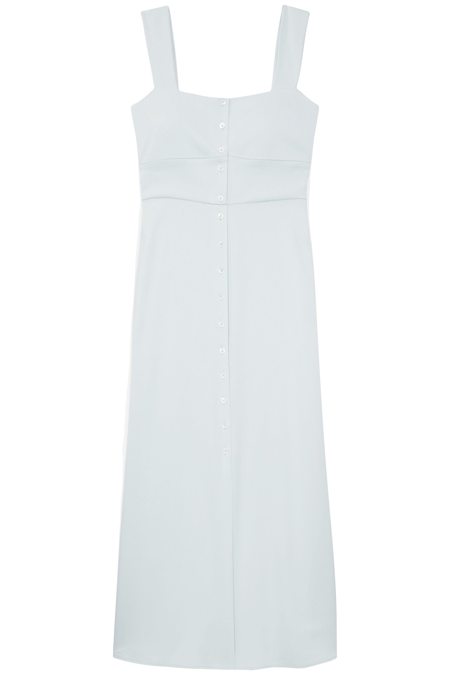 LONG SLEEVELESS DRESS GREEN WATER 1