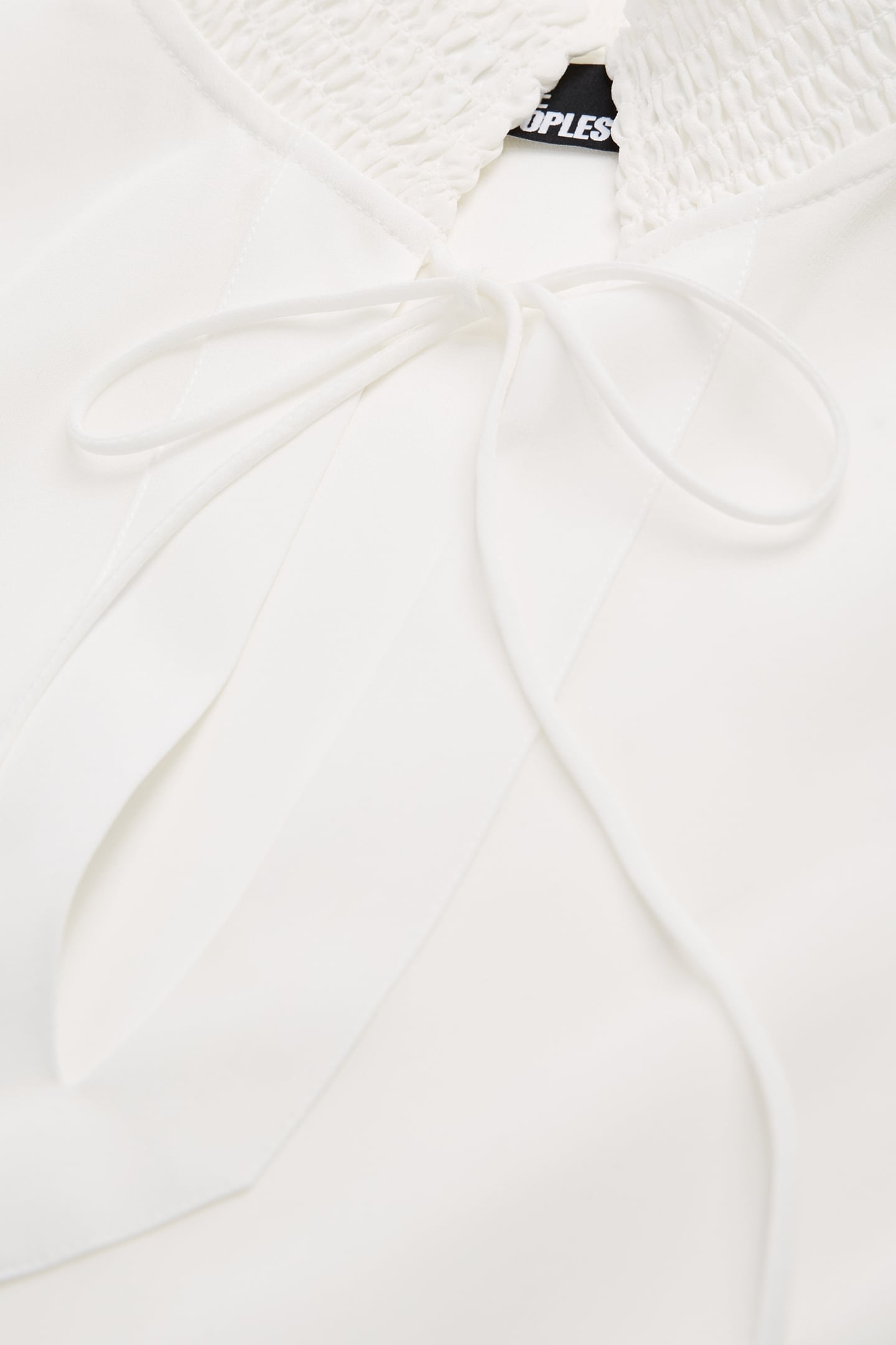 TOP A LONG SLEEVES COL SMOCKE WHITE 7