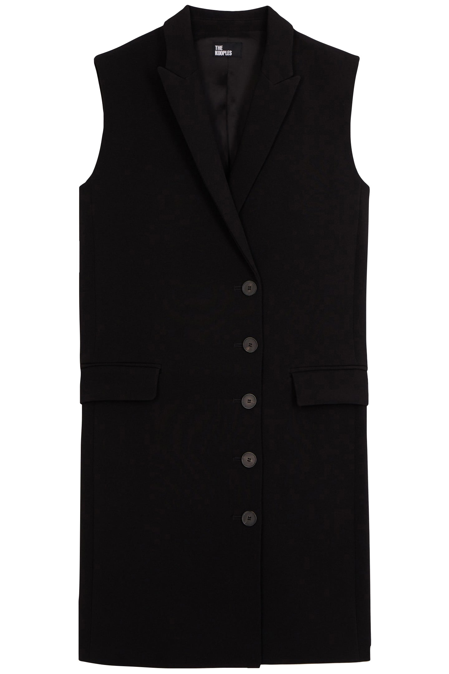 SLEEVELESS TAILORED DRESS BLACK 3