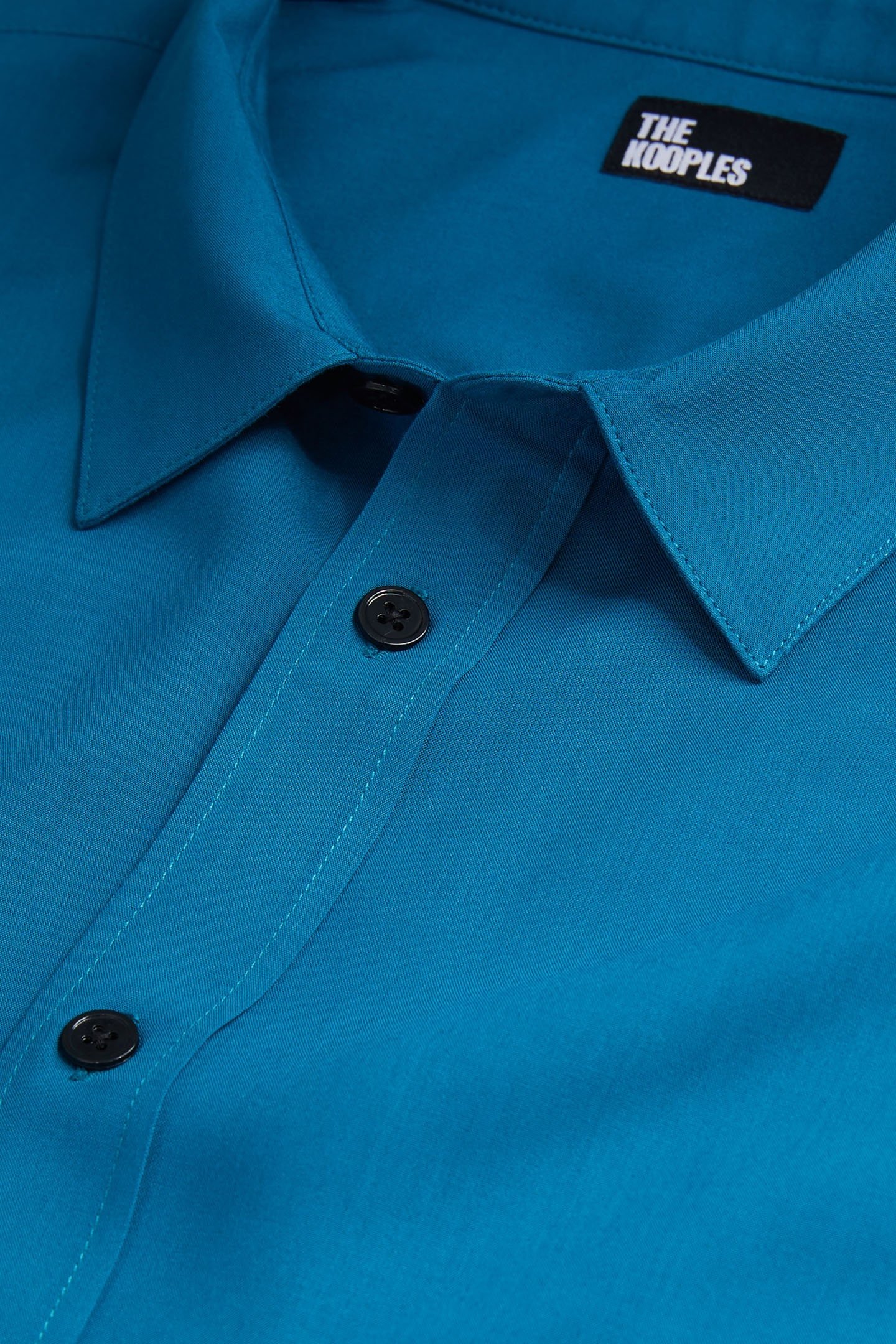 LONG SLEEVE SHIRT WITH CLASSIC COLLAR MEDIUM BLUE 7