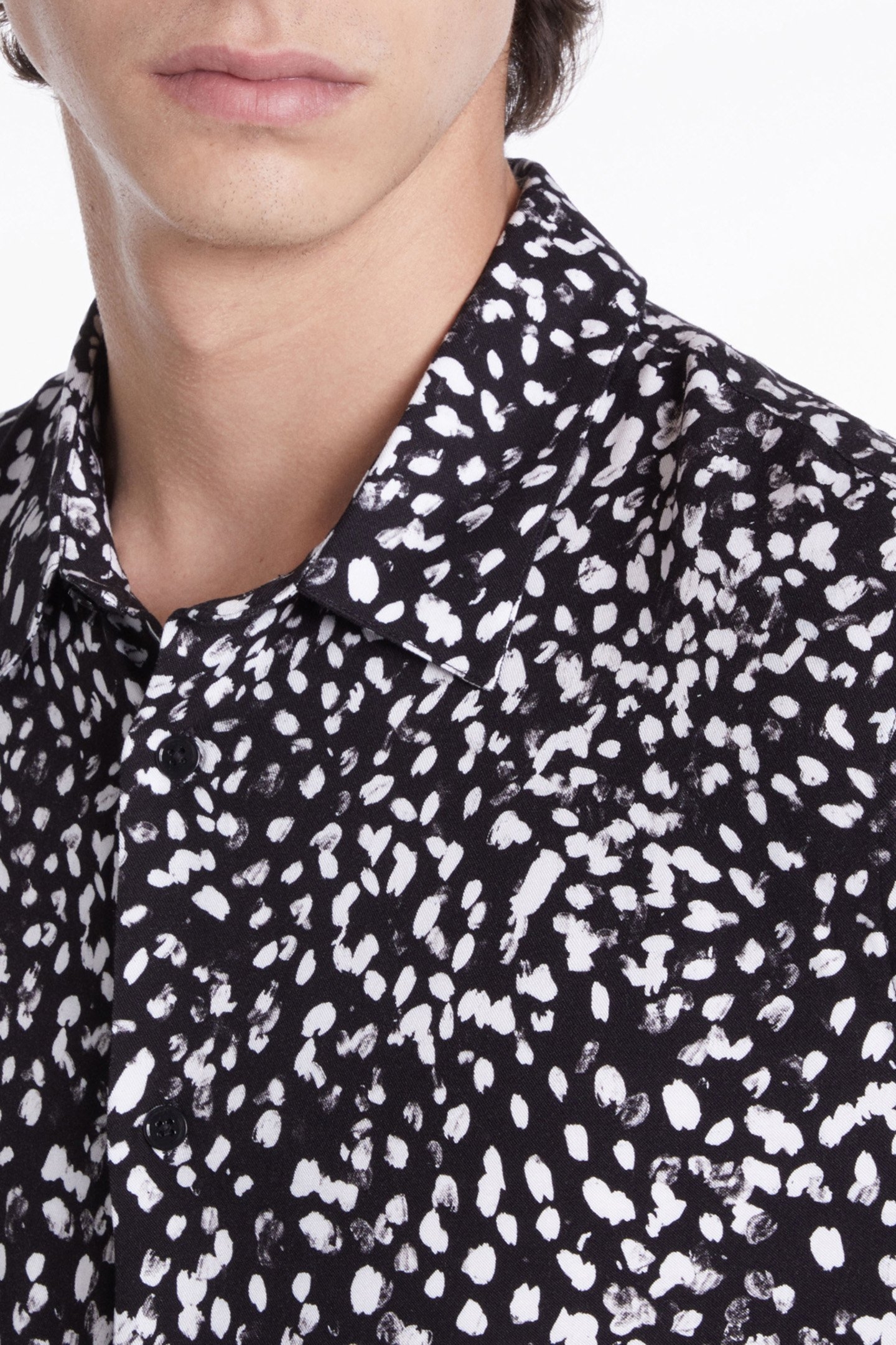 LONG SLEEVE SHIRT BLACK WHITE 6