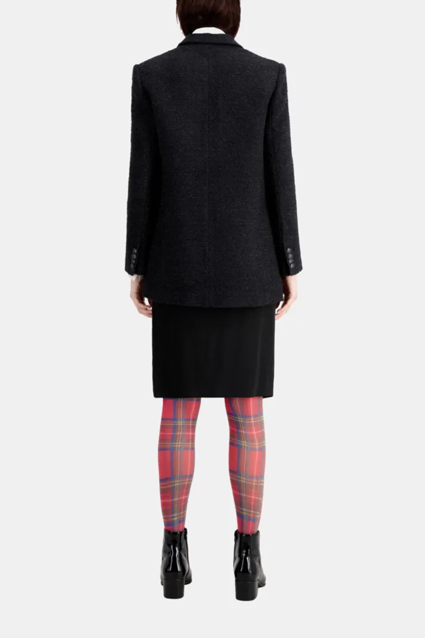 LARGE TWEED BRILLANT VESTE BLACK 3