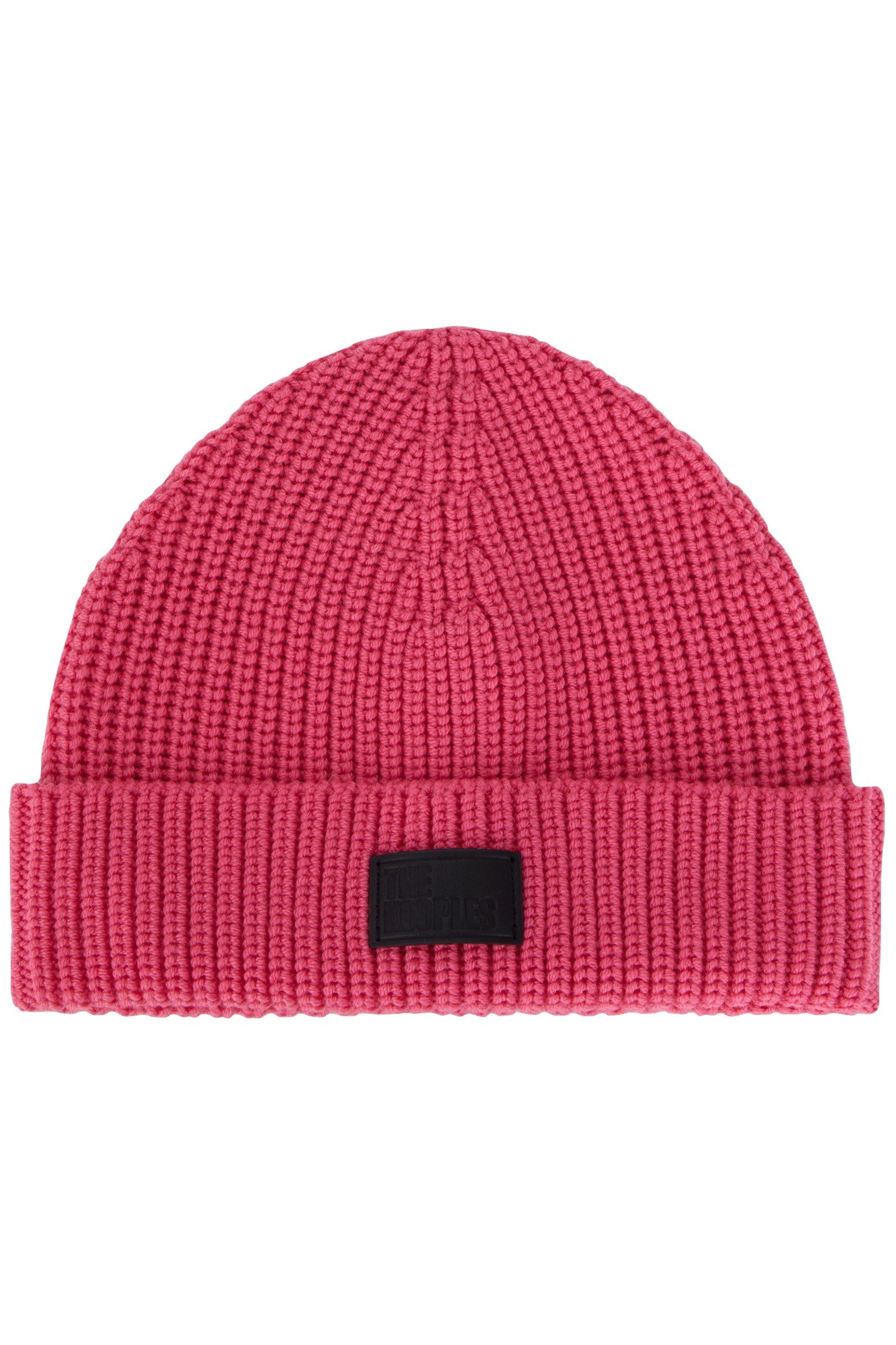 WOOL HAT WITH LEATHER PATCH OLD PINK 1