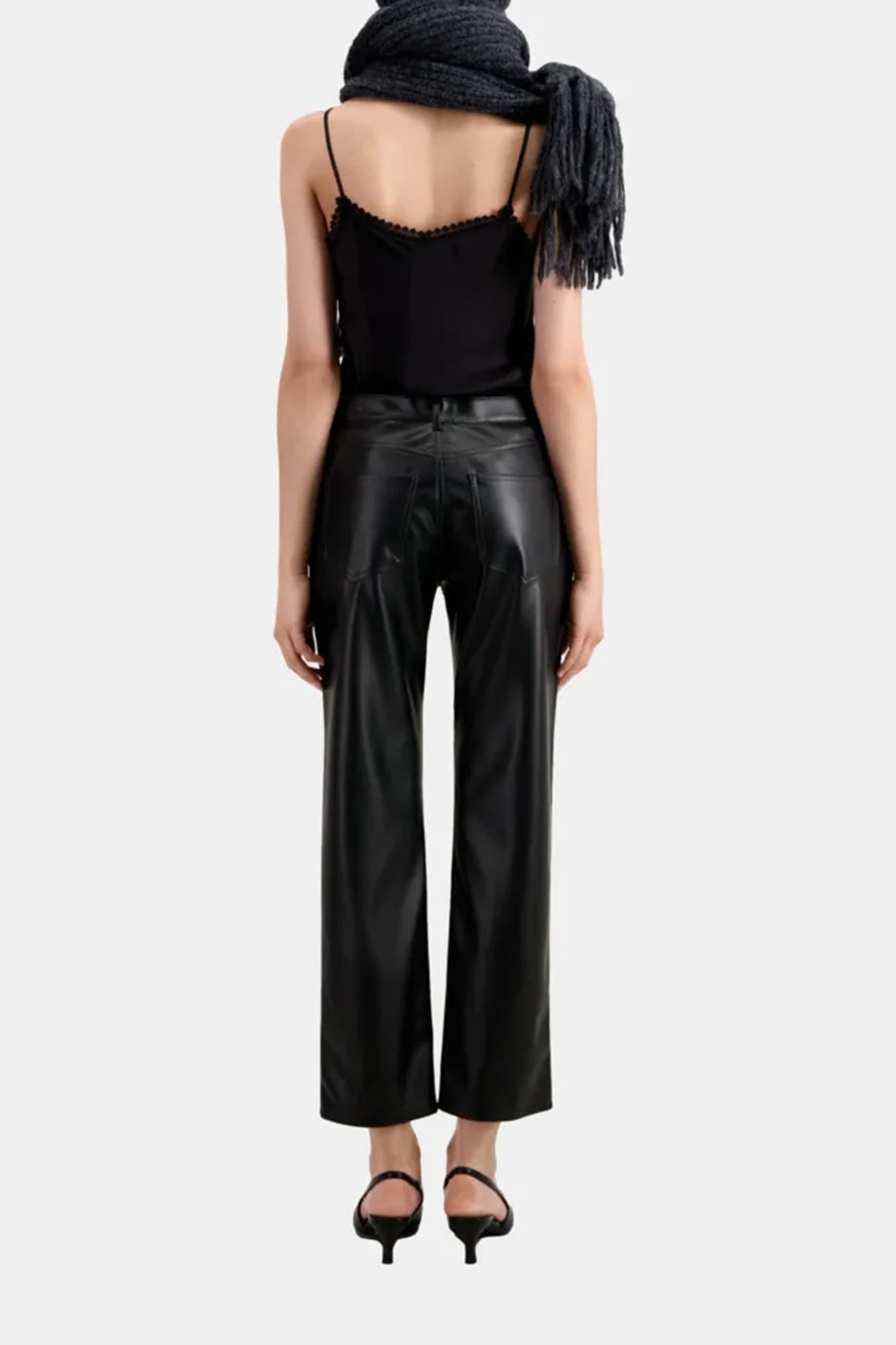 FAUX LEATHER PANTS BLACK 2