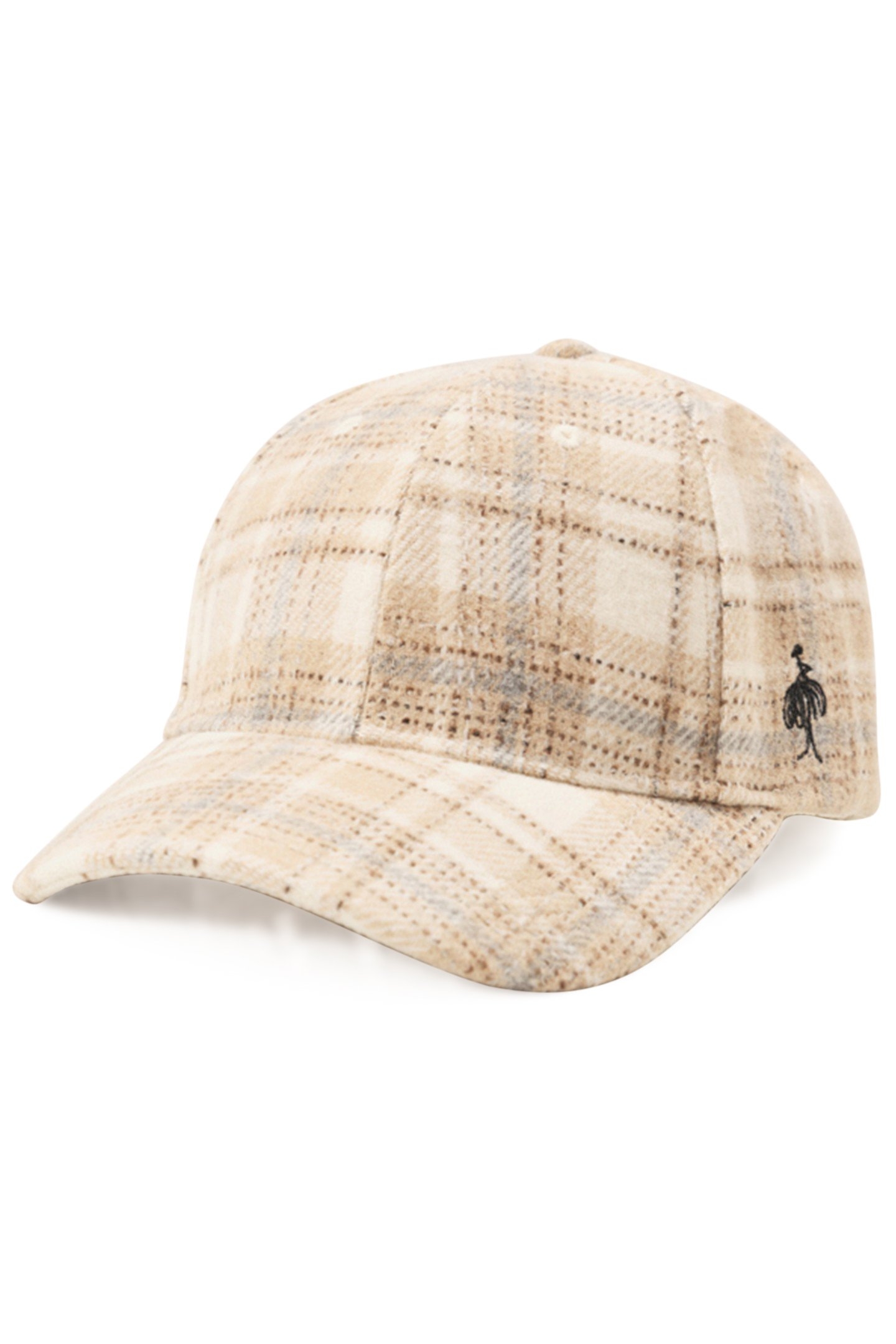 AYLER - WOOLEN COOKIE CAP WITH CHECKERED PATTERN AND DANCER 1