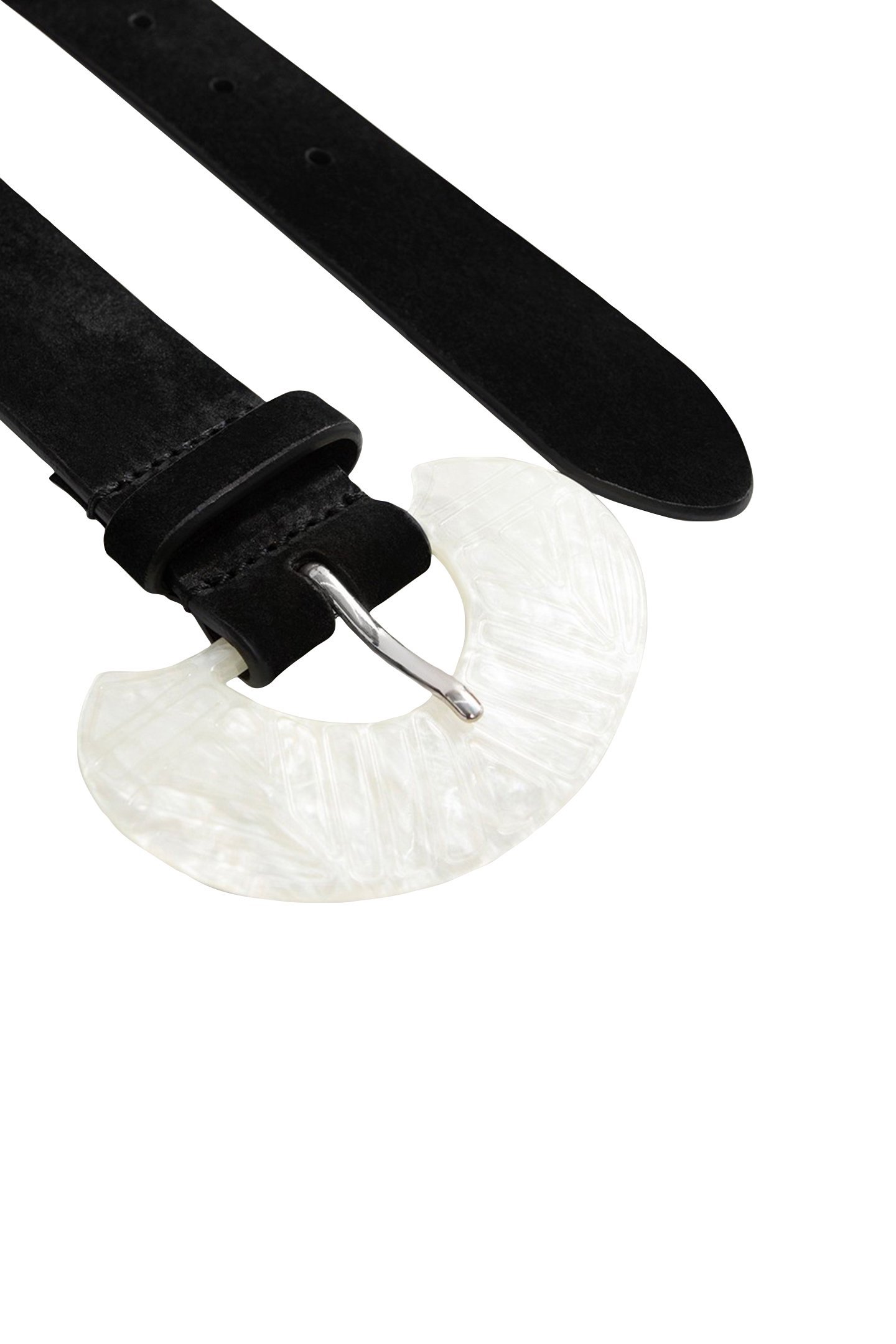 APIS - BLACK SUEDE LEATHER BELT 3