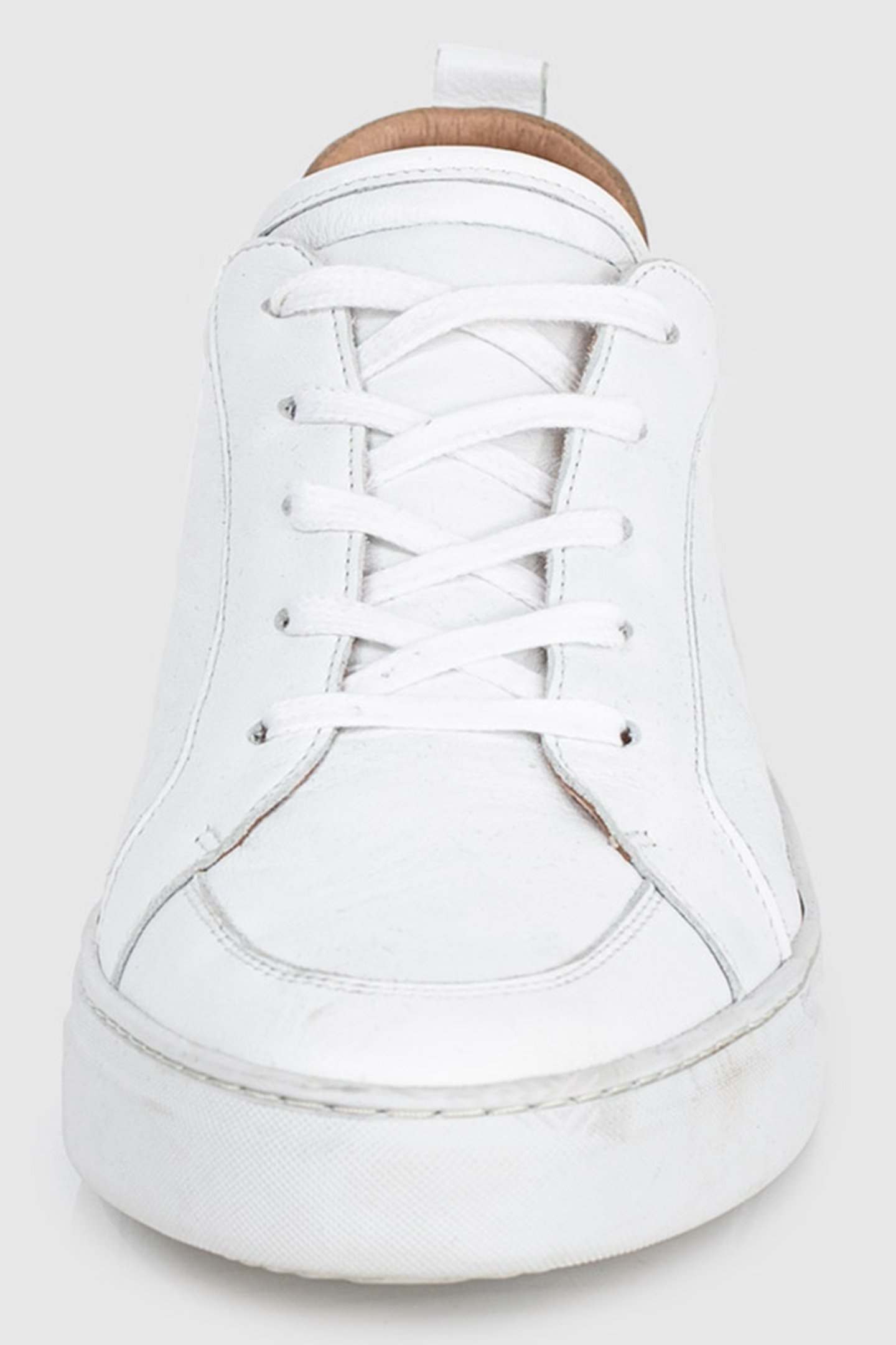 WHITE LEATHER TRAINERS 4