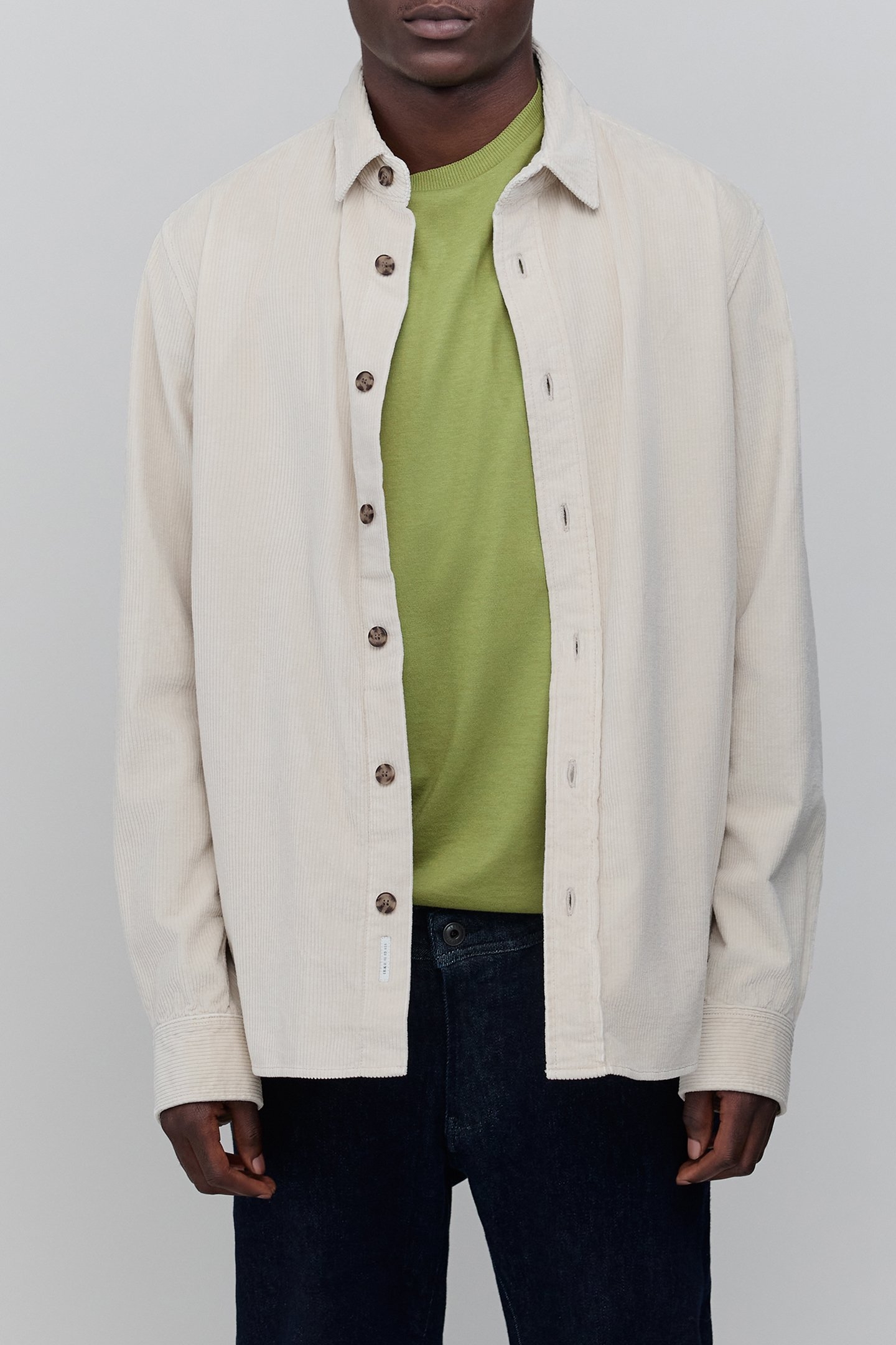 NATURAL CORDUROY OVERSHIRT 4