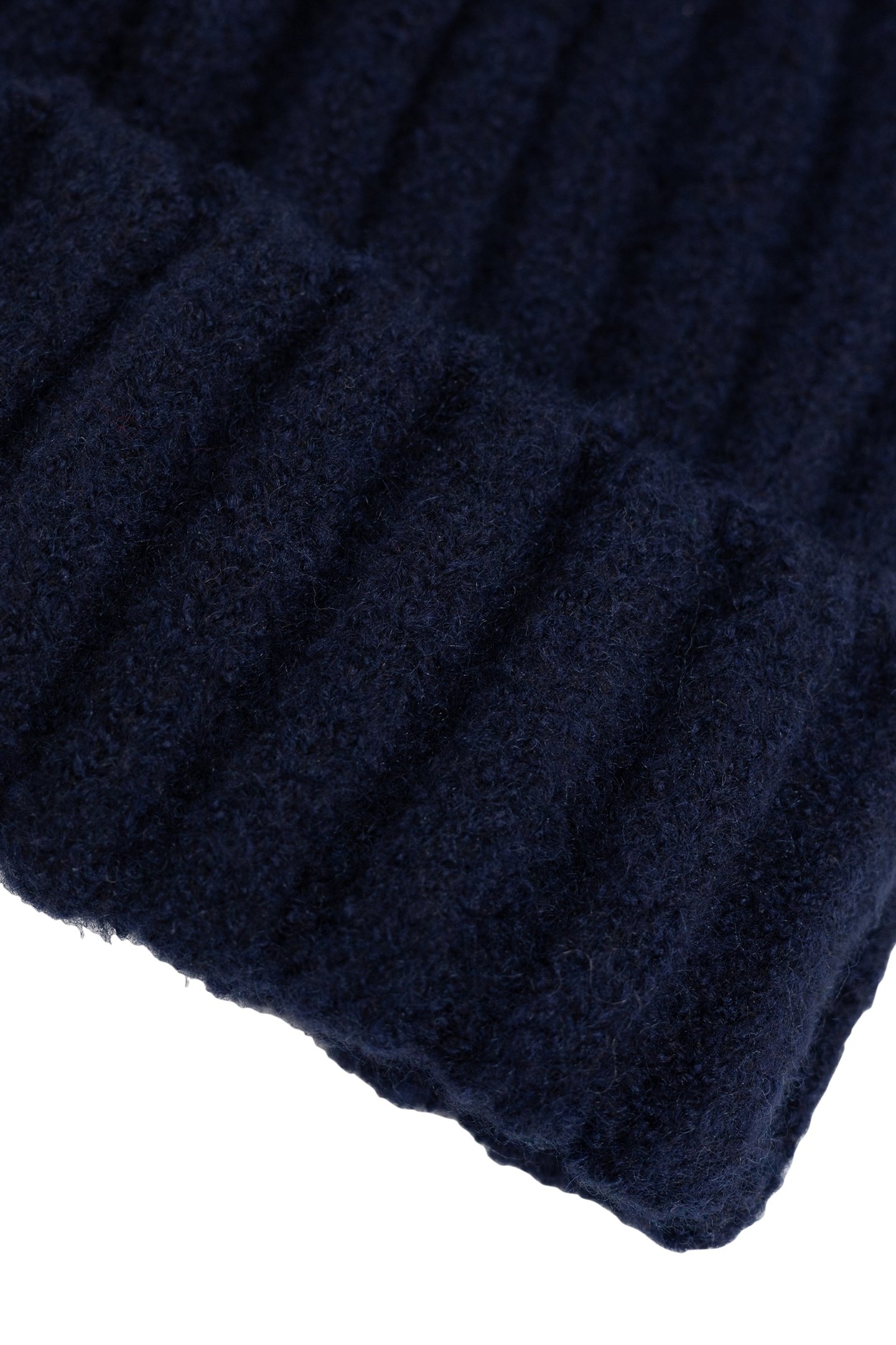NAVY RIB KNIT HAT 3