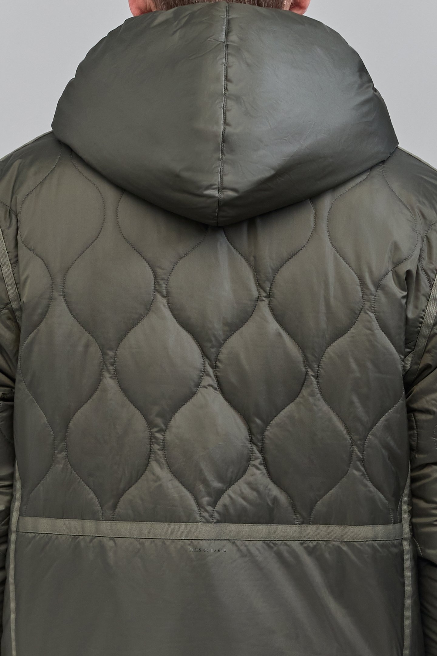 KHAKI QUILTED NYLON/SHERPA REVERSIBLE PADDED JACKET 6
