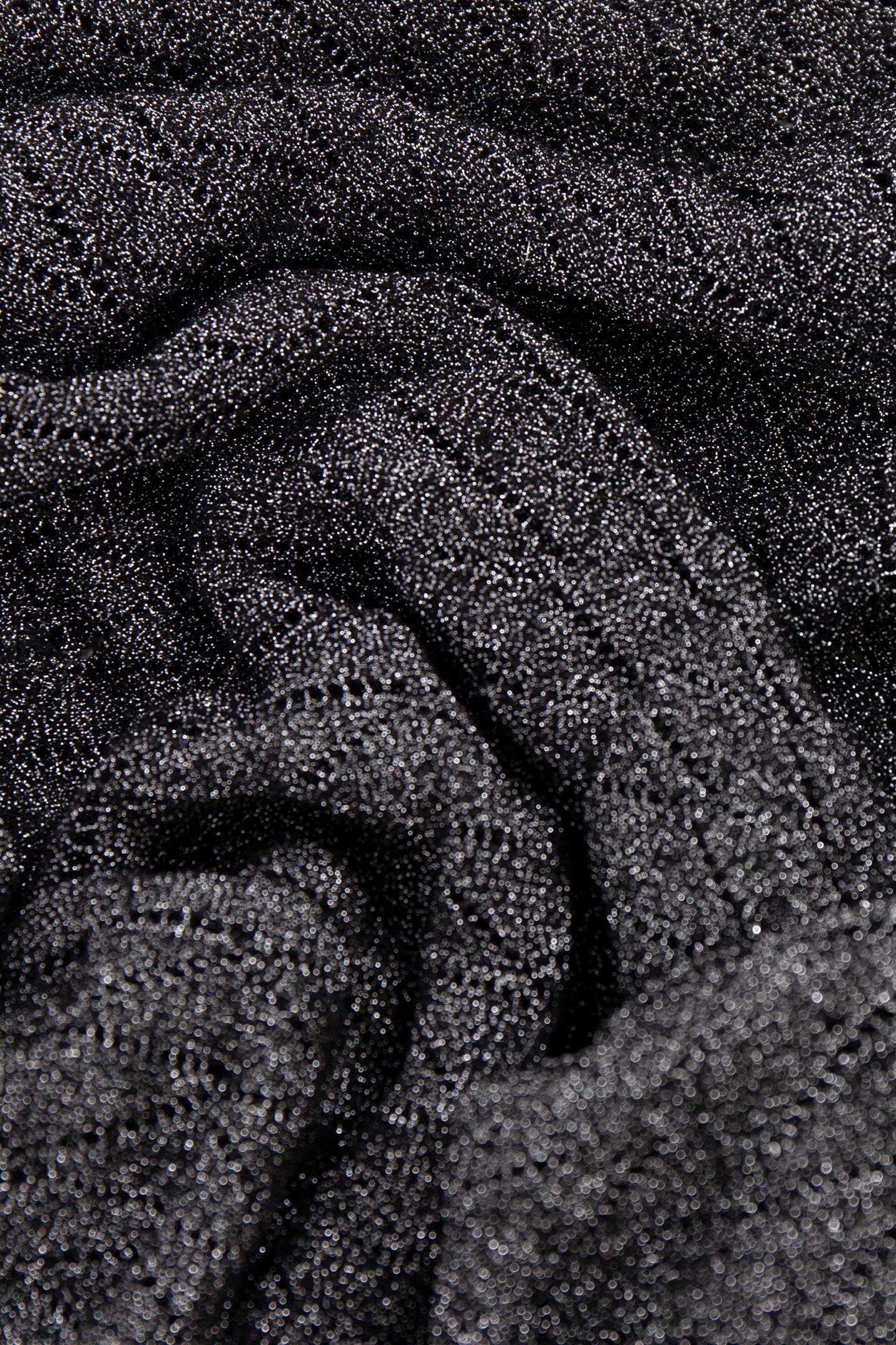 GREY FINE KNIT OPENWORK GRAPHIC SWEATER 7