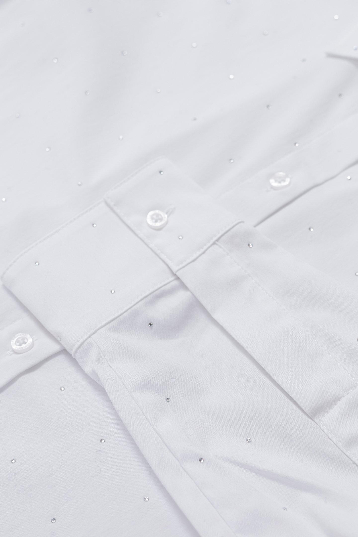 ALL-OVER WHITE RHINESTONE SHIRT 6