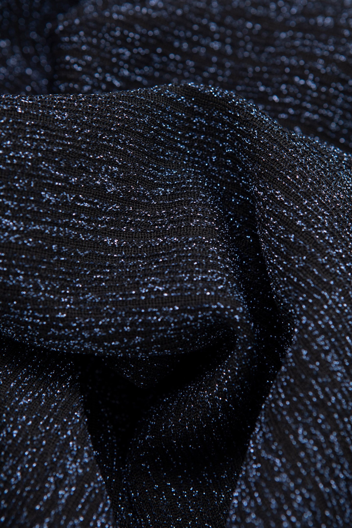 DARK BLUE METALLIC KNIT T-SHIRT 7